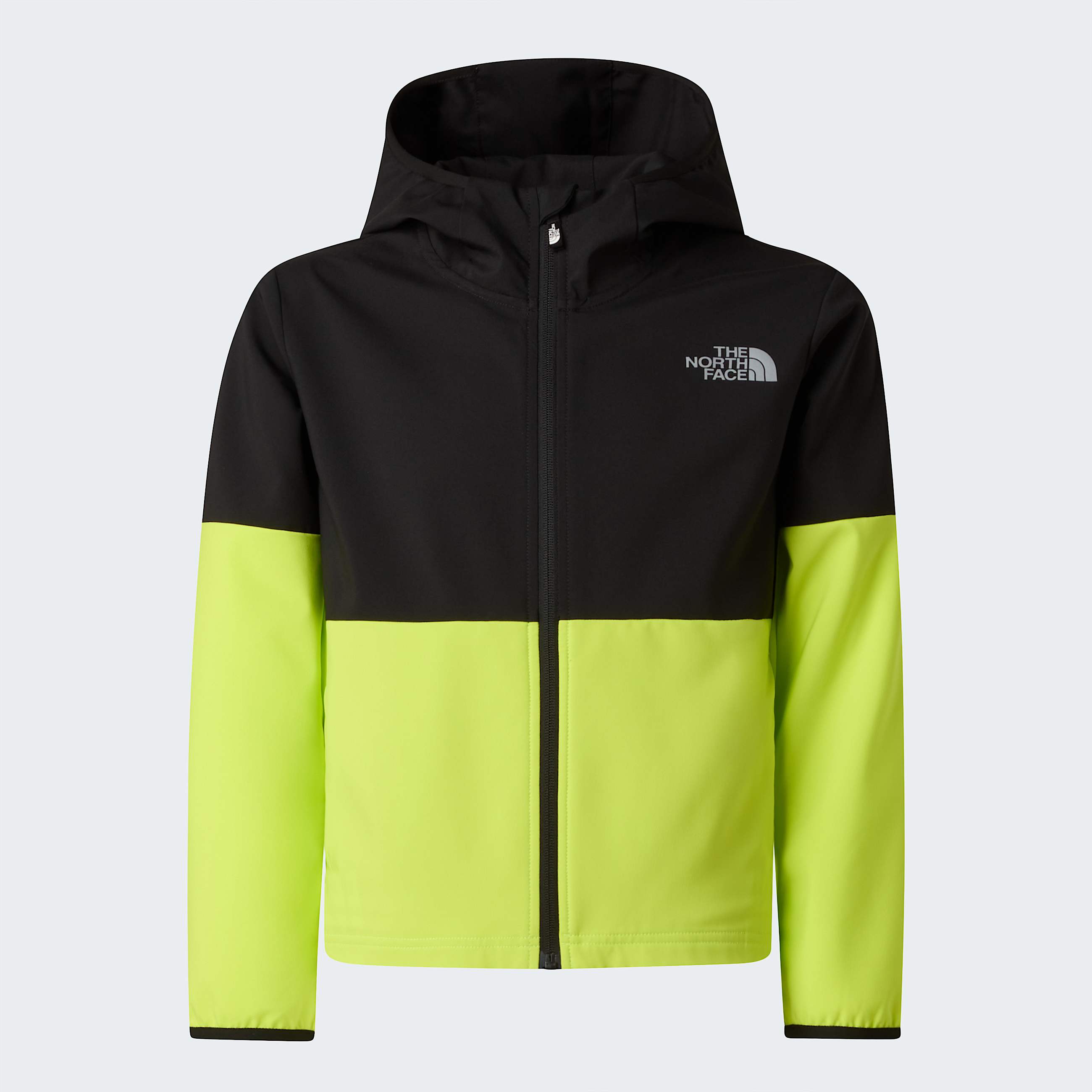 Boys On The Trail FullZip Hooded Jacket TNF TNF BlackFizz LimeSilver Reflective ALT20