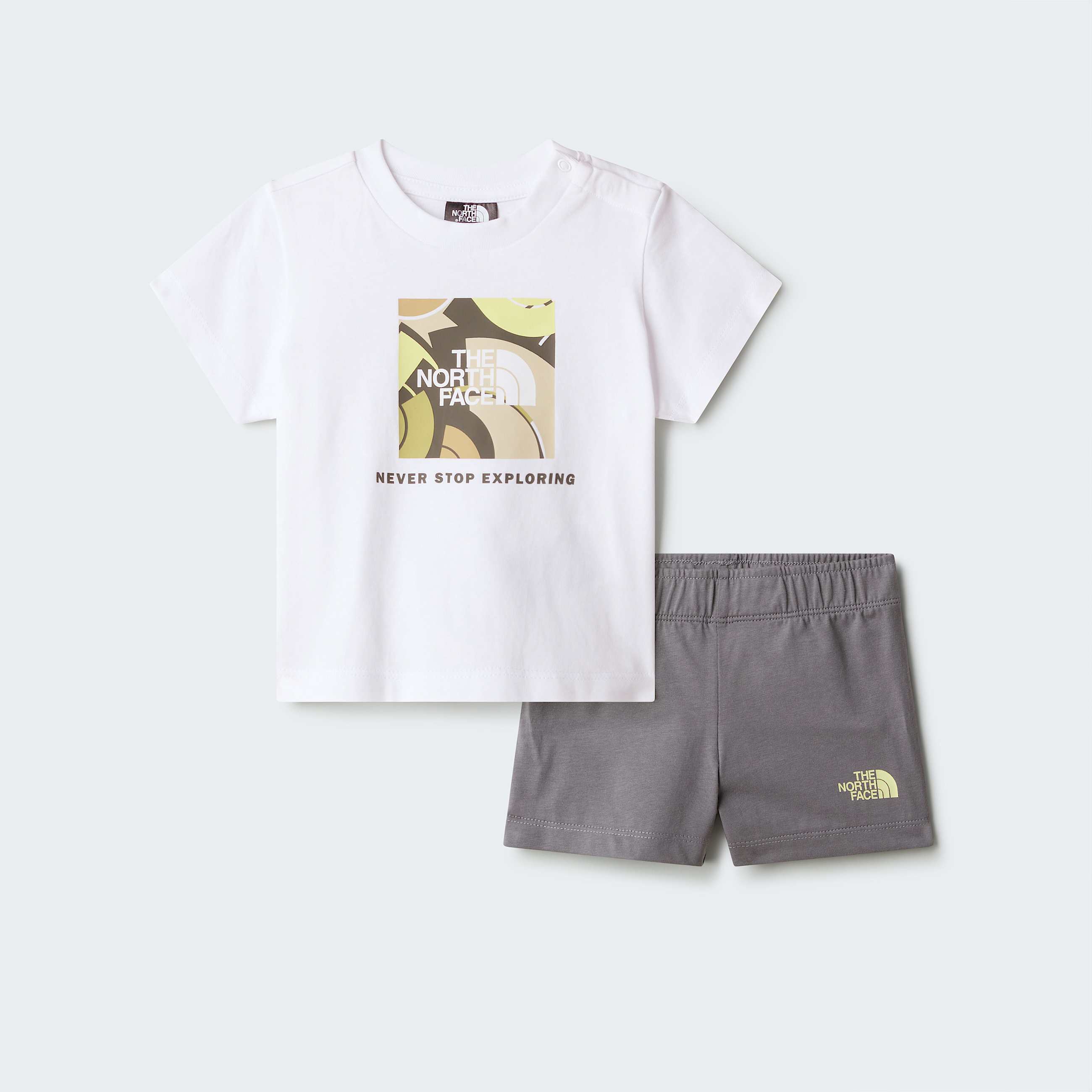 Set NSE Box Play Regular con pantaloncini da neonato TNF ALT20