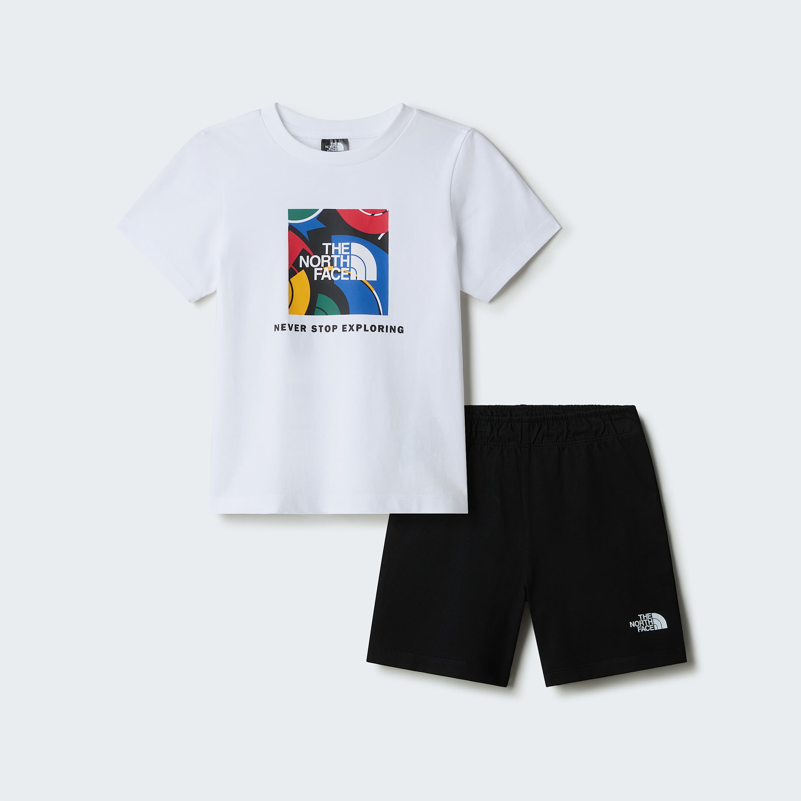 Set NSE Box Play Regular con pantaloncini da bambini TNF ALT20