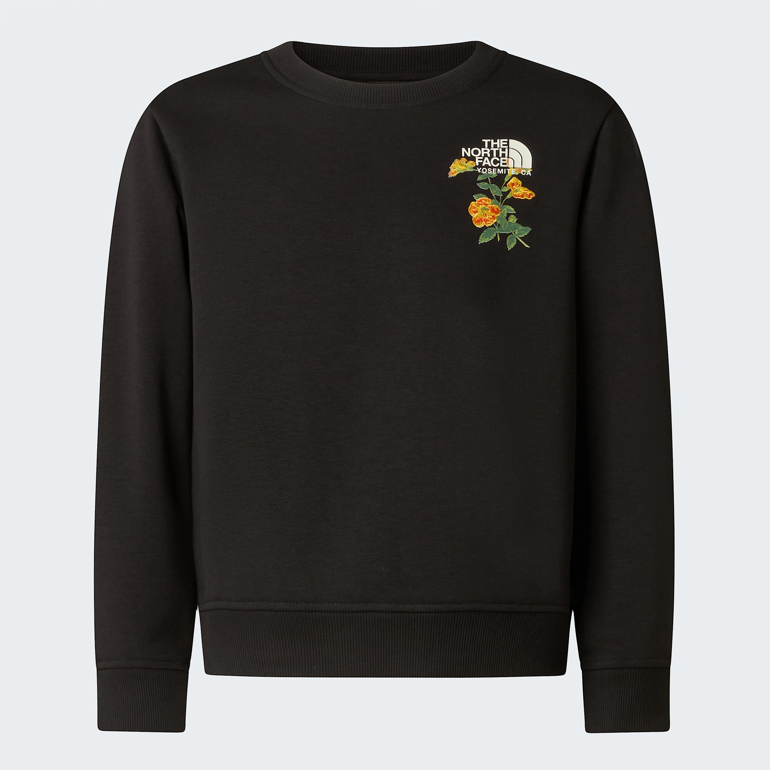 Girls Flora Relaxed Sweatshirt TNF TNF Black ALT20