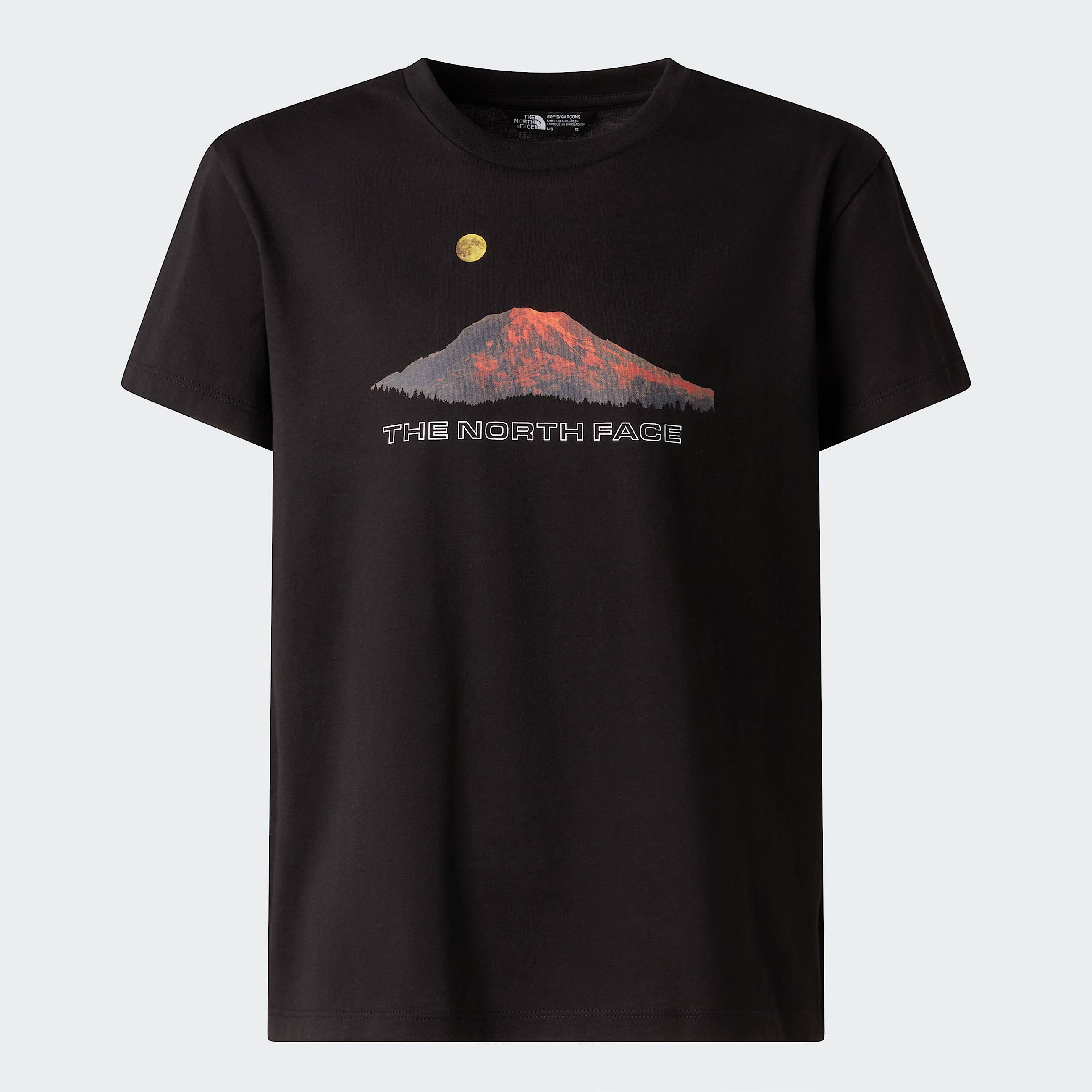 Boys Mountain Night Relaxed TShirt TNF TNF Black ALT20