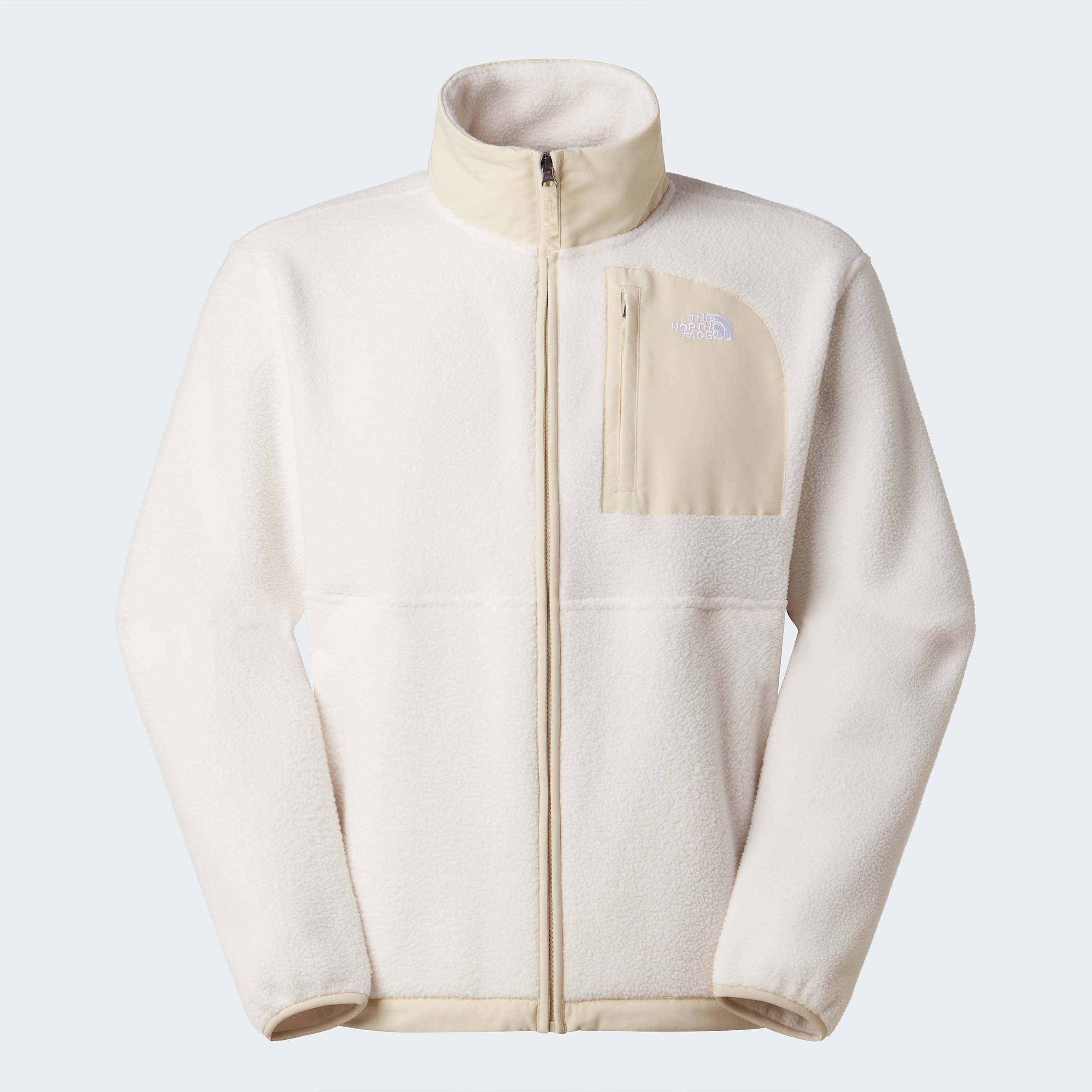 Yumiori OffPeak Fleecejacke mit durchgehendem RV fr Herren TNF White DuneDesert Stone ALT20