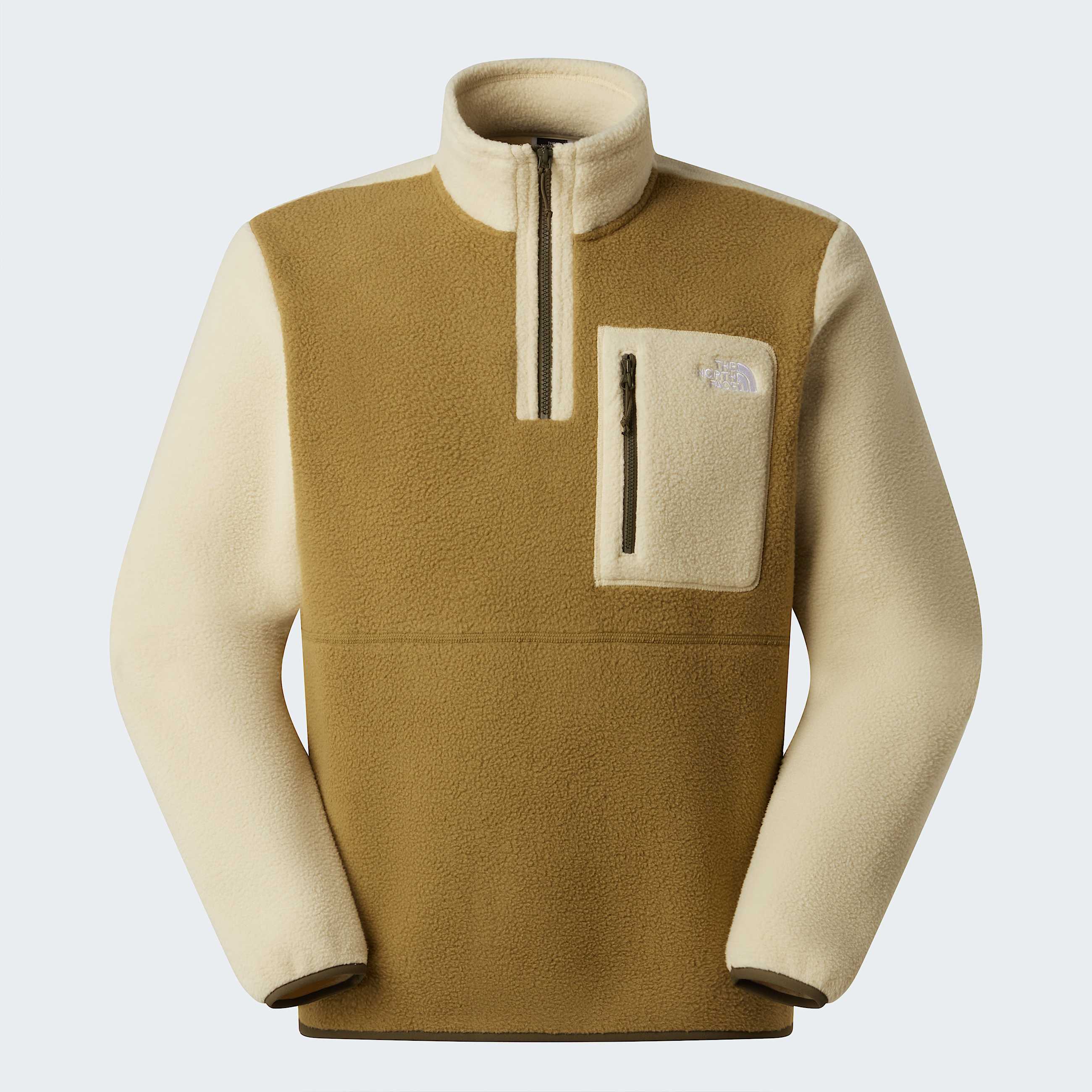 Yumiorifleecejas met kwartrits voor heren TNF CedarDesert StoneNew Taupe Green ALT20