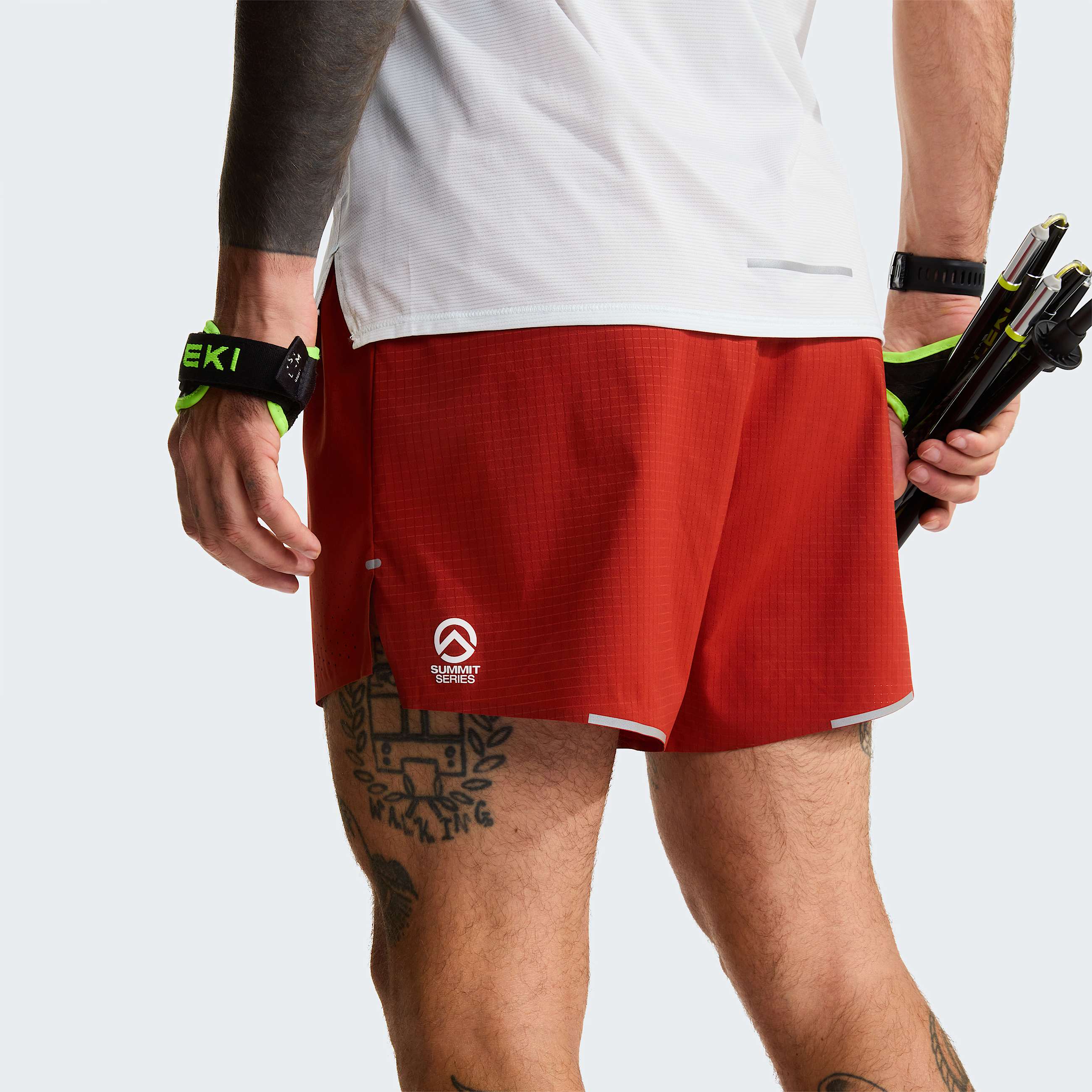 Mens Summit Pacesetter 5 Shorts TNF Iron Clay ALT7