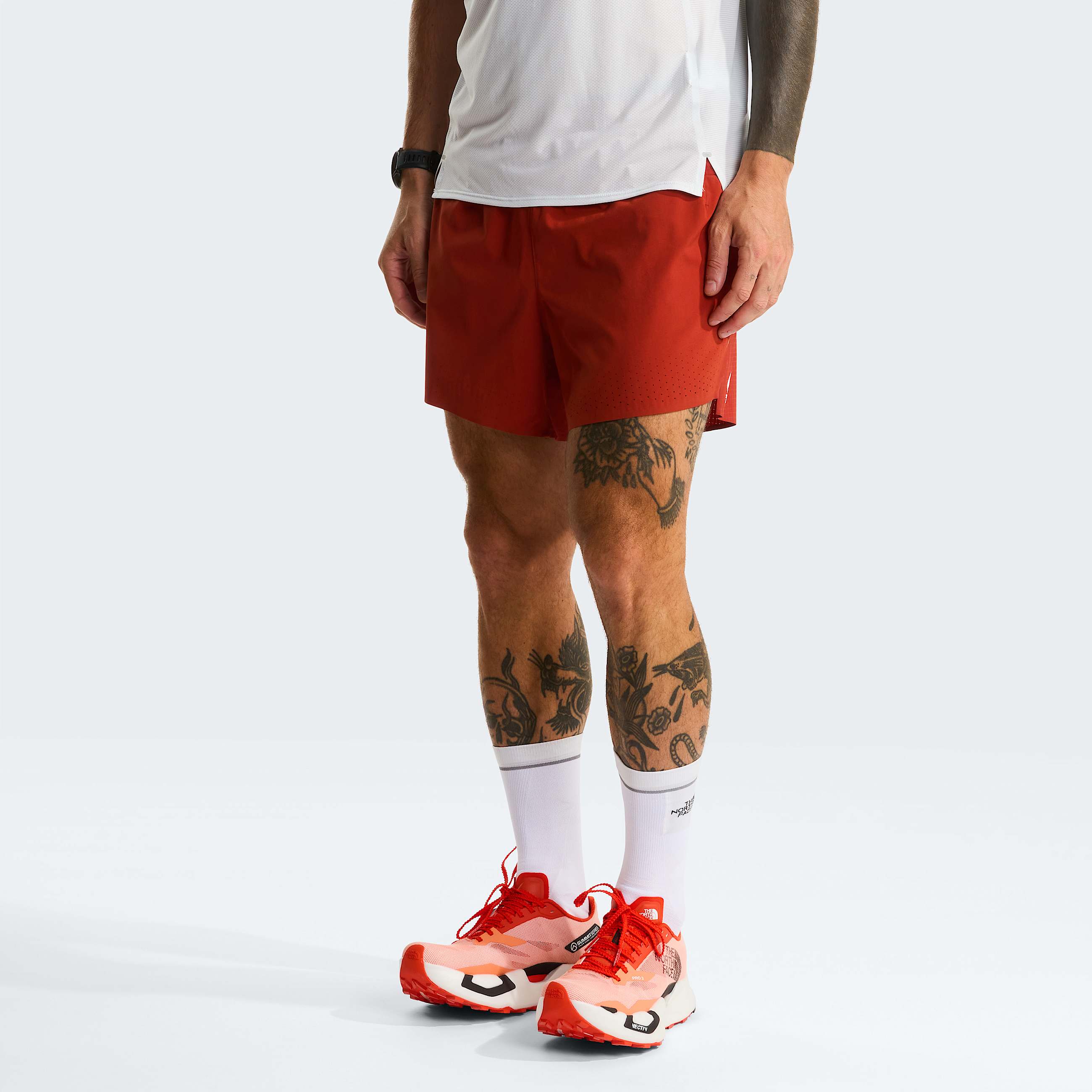 Mens Summit Pacesetter 5 Shorts TNF Iron Clay HERO