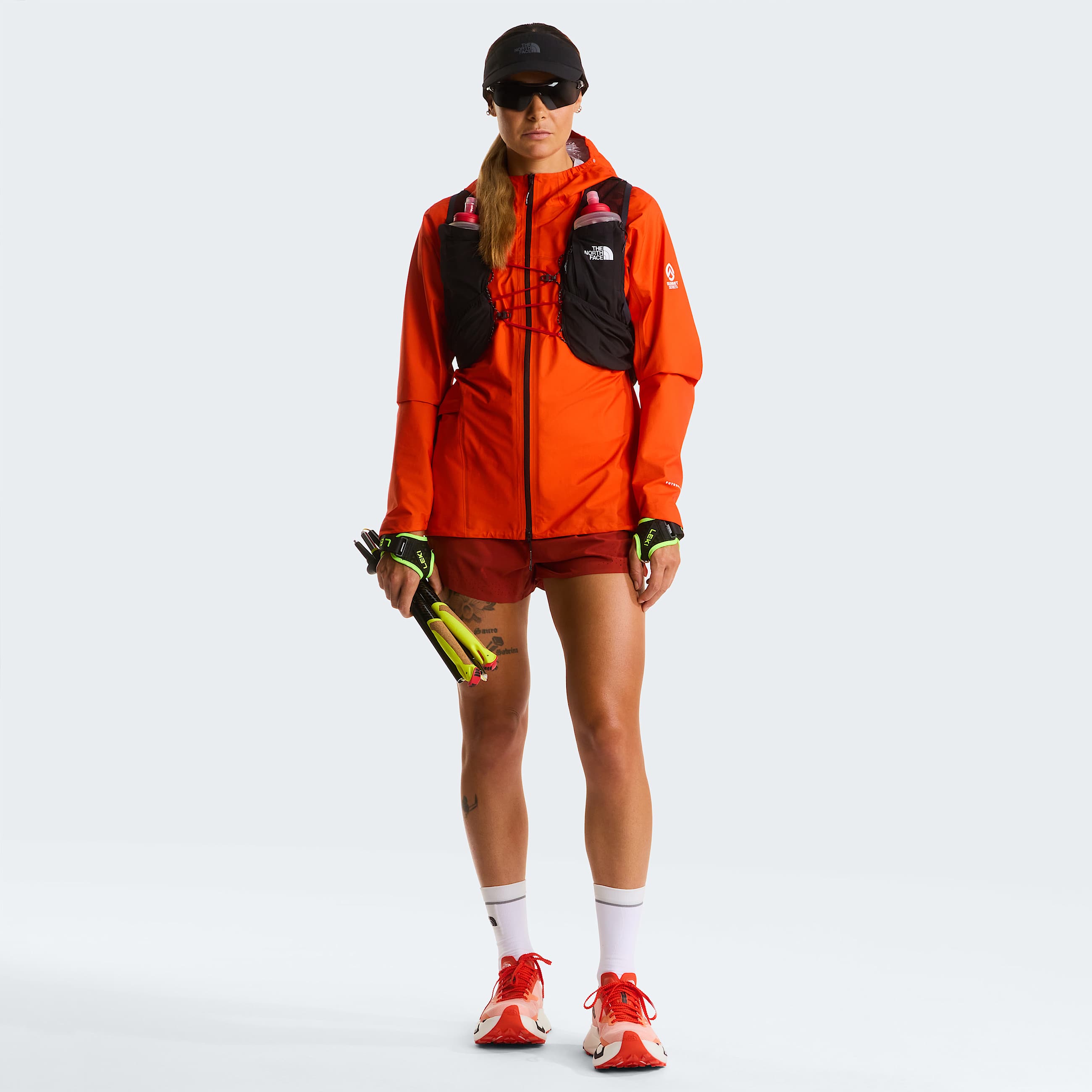 Womens Summit Pacesetter 3 Shorts TNF Iron Clay ALT1