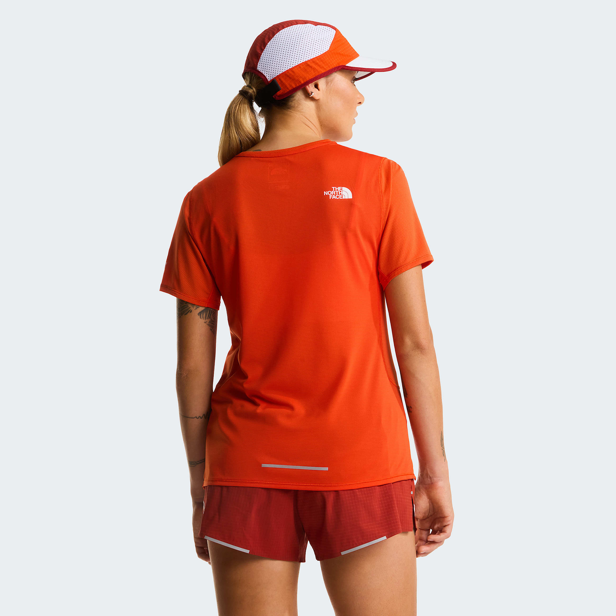 Womens Summit High Trail TShirt TNF Lava Red ALT3