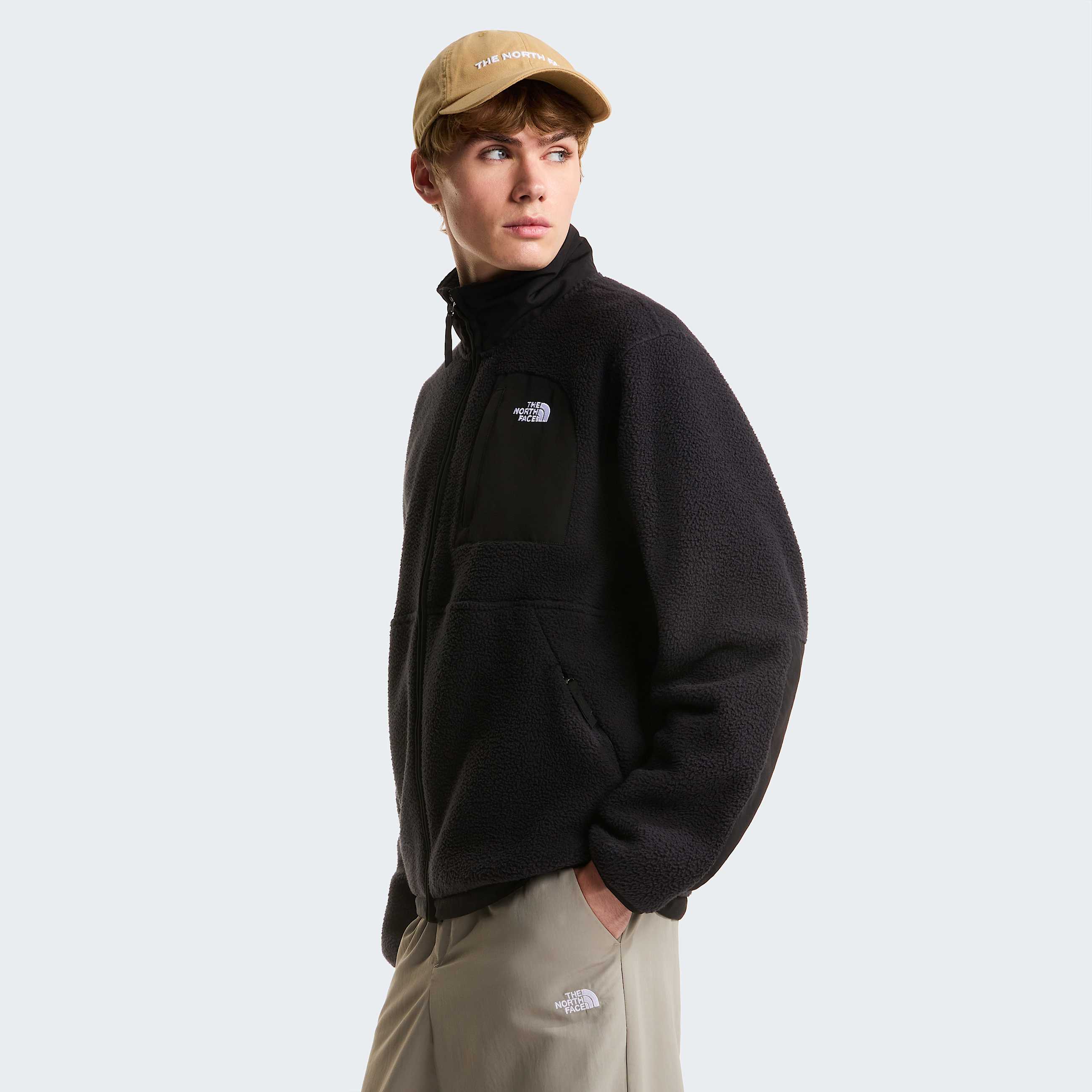 Yumiori OffPeak Fleecejacke mit durchgehendem RV fr Herren TNF TNF Black ALT2
