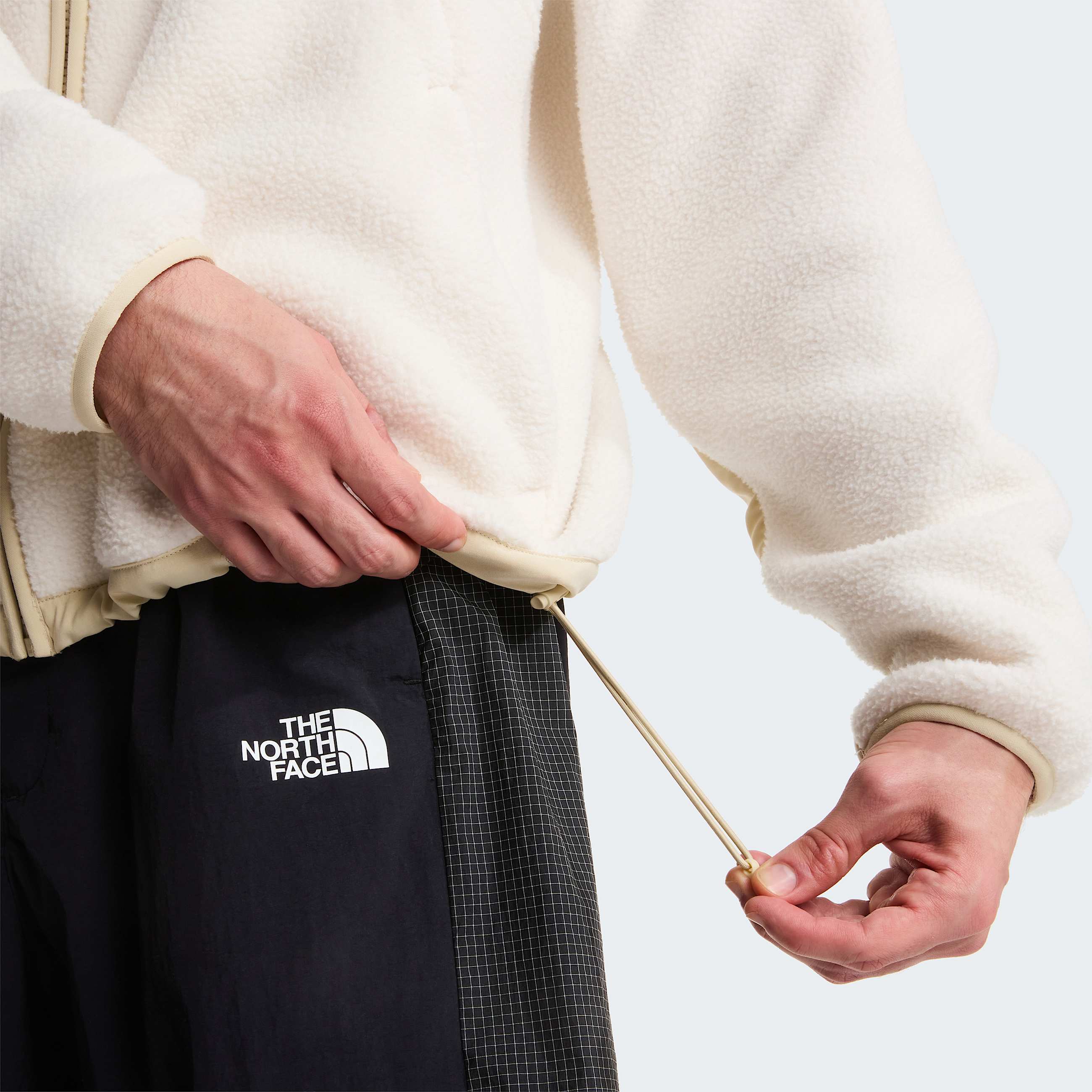 Yumiori OffPeak Fleecejacke mit durchgehendem RV fr Herren TNF White DuneDesert Stone ALT8