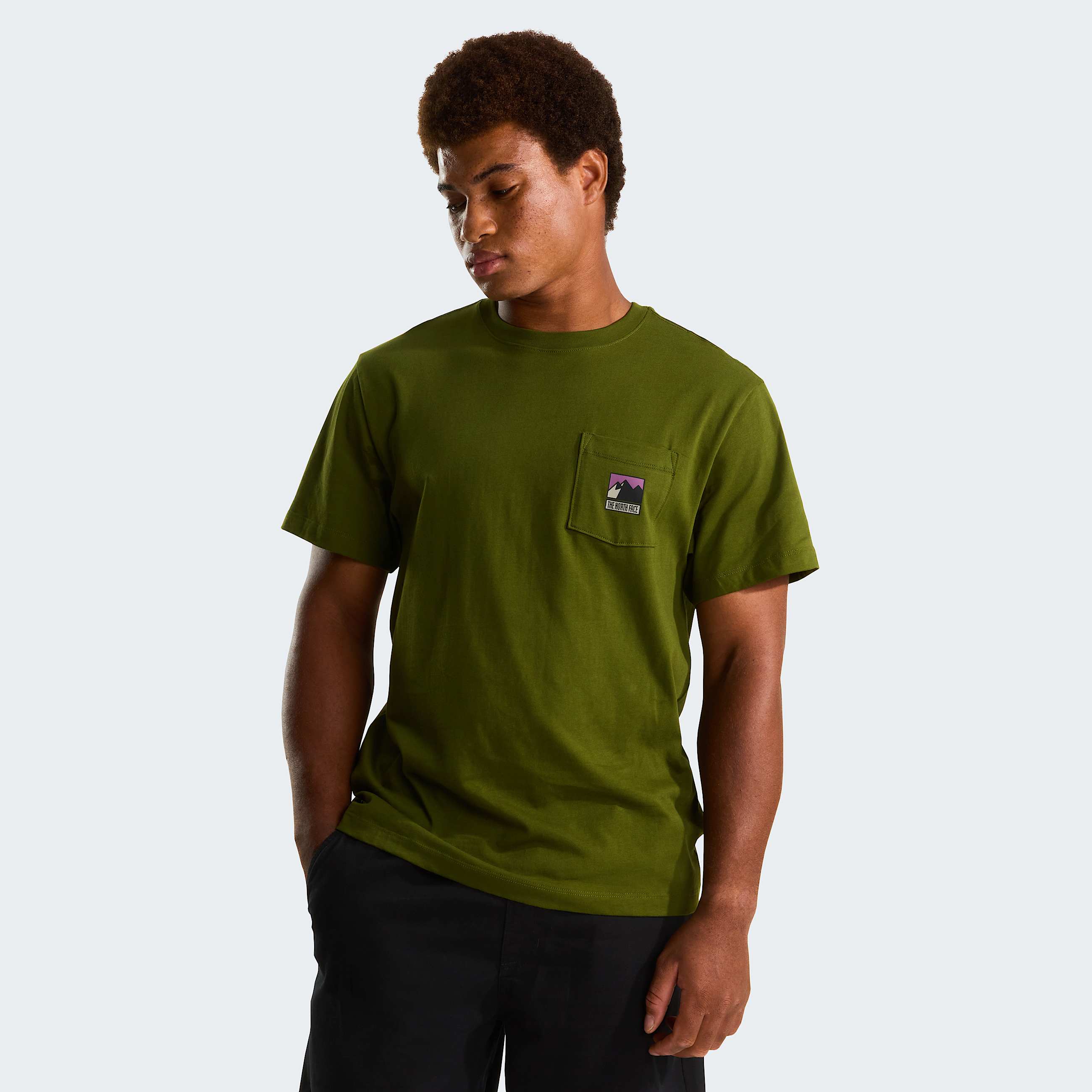 Tshirt Mountain Logo Relaxed con grafica da uomo TNF HERO