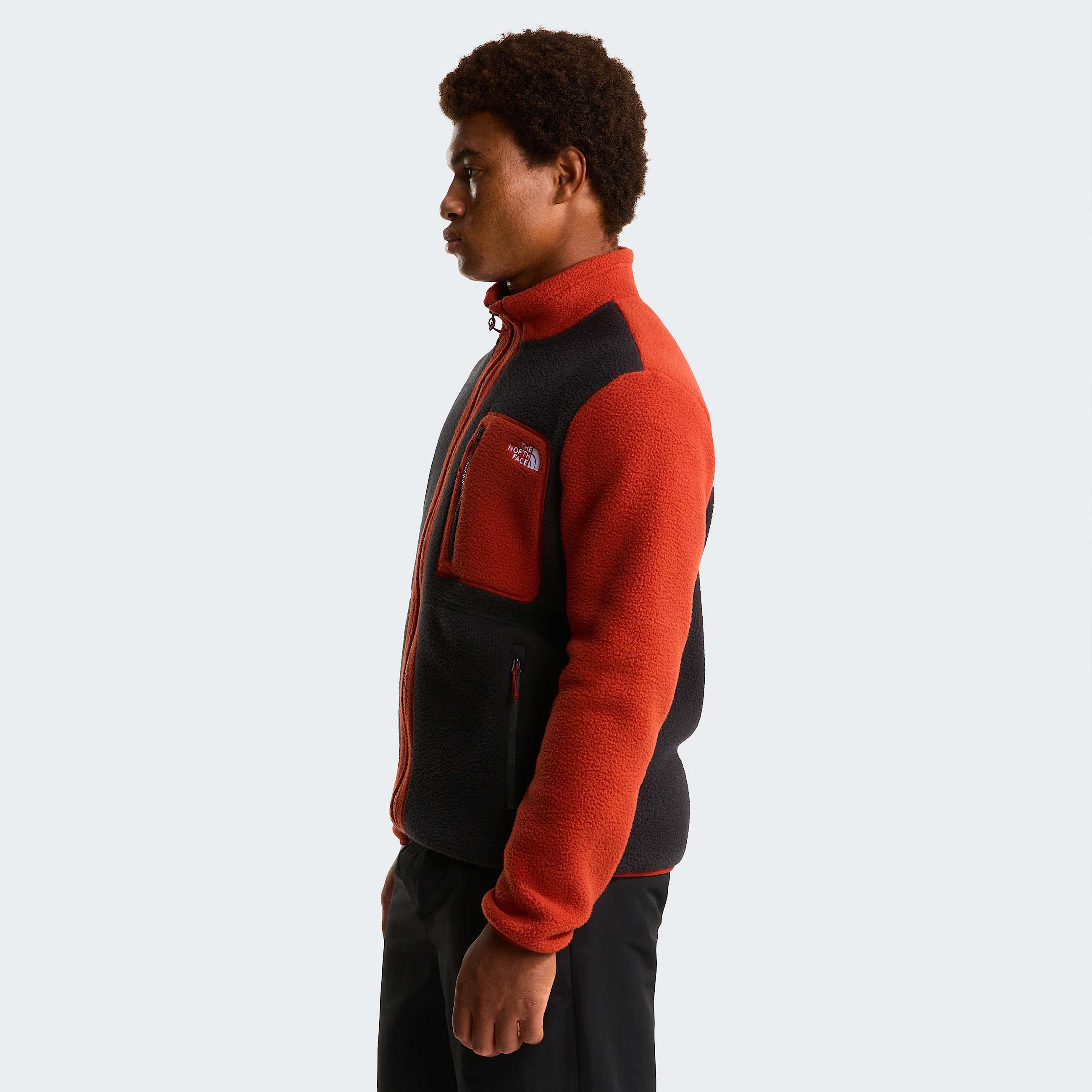 Mens Yumiori FullZip Fleece Jacket TNF TNF BlackEmber SoilIron Clay ALT2