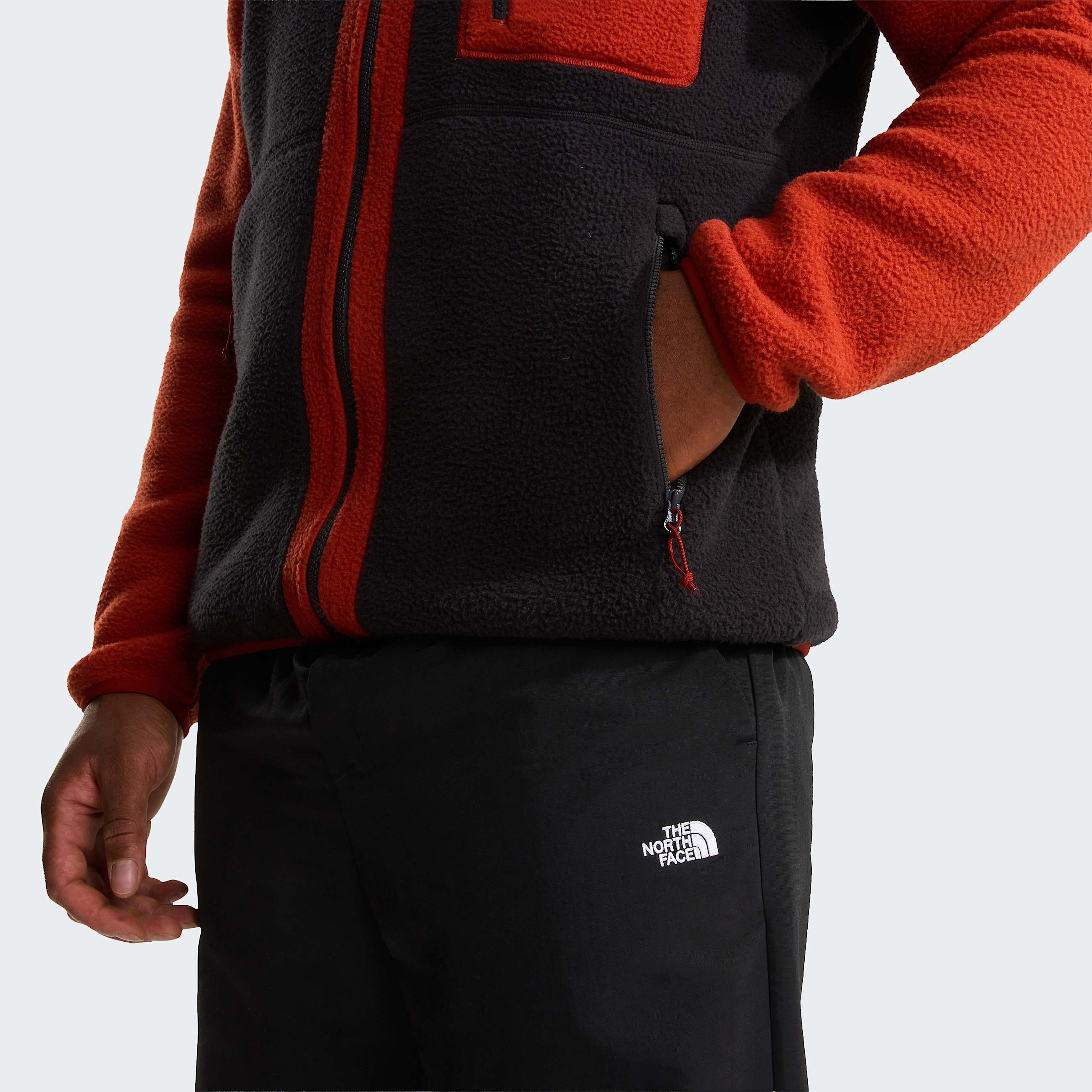 Mens Yumiori FullZip Fleece Jacket TNF TNF BlackEmber SoilIron Clay ALT6