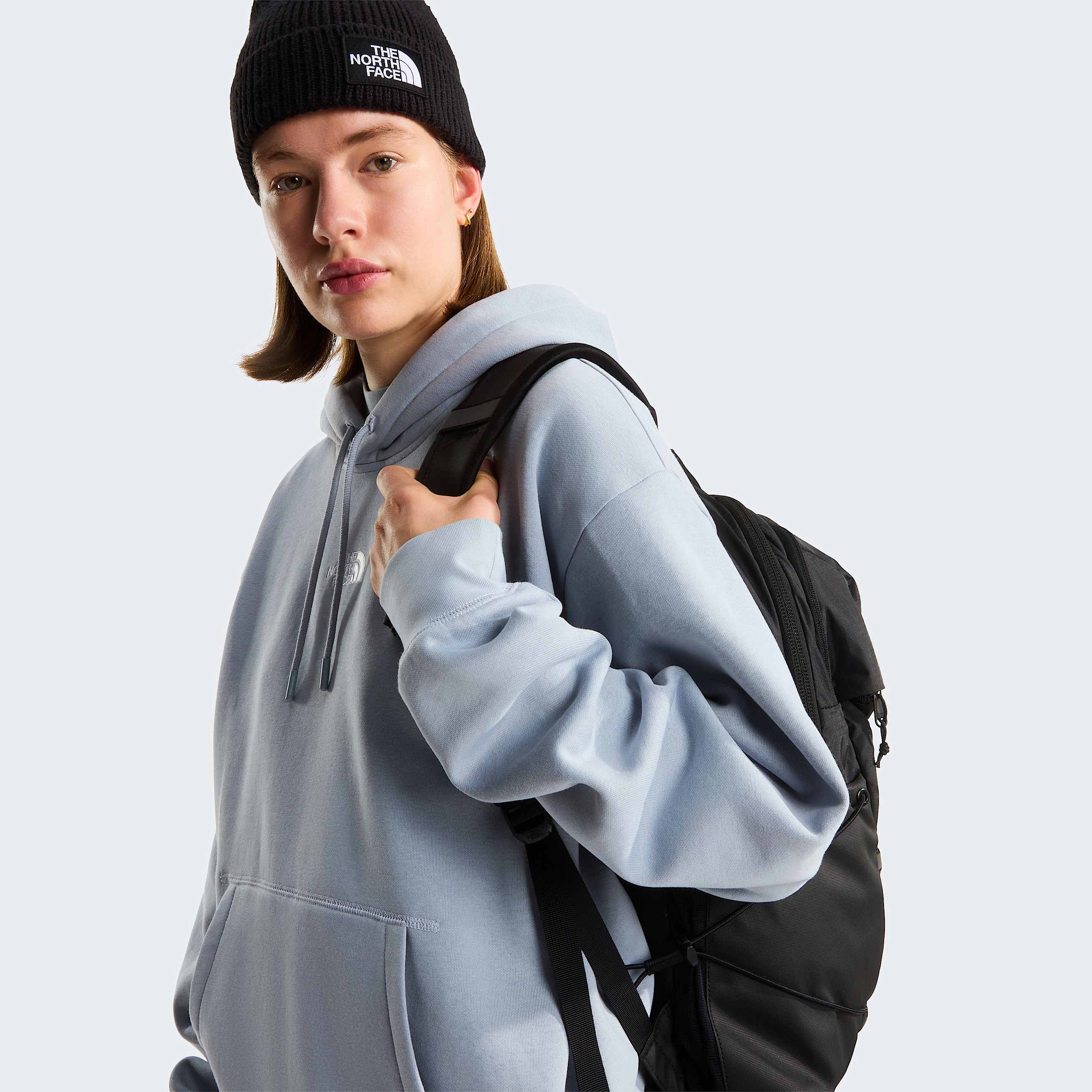 Womens Essential Hoodie TNF Frost Grey ALT6