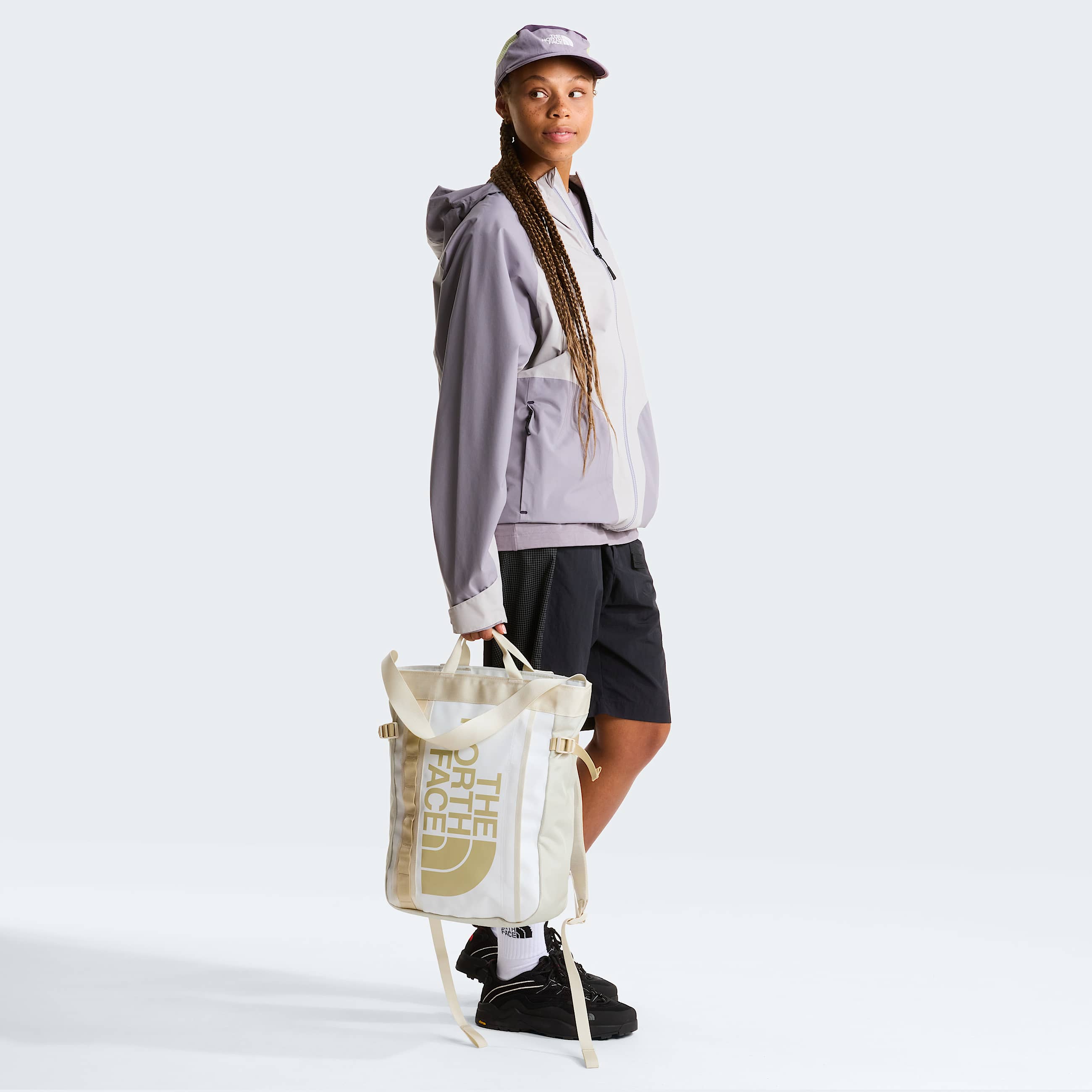 Base Camp Tote Pack TNF White AshCalacattaPale Khaki ALT8