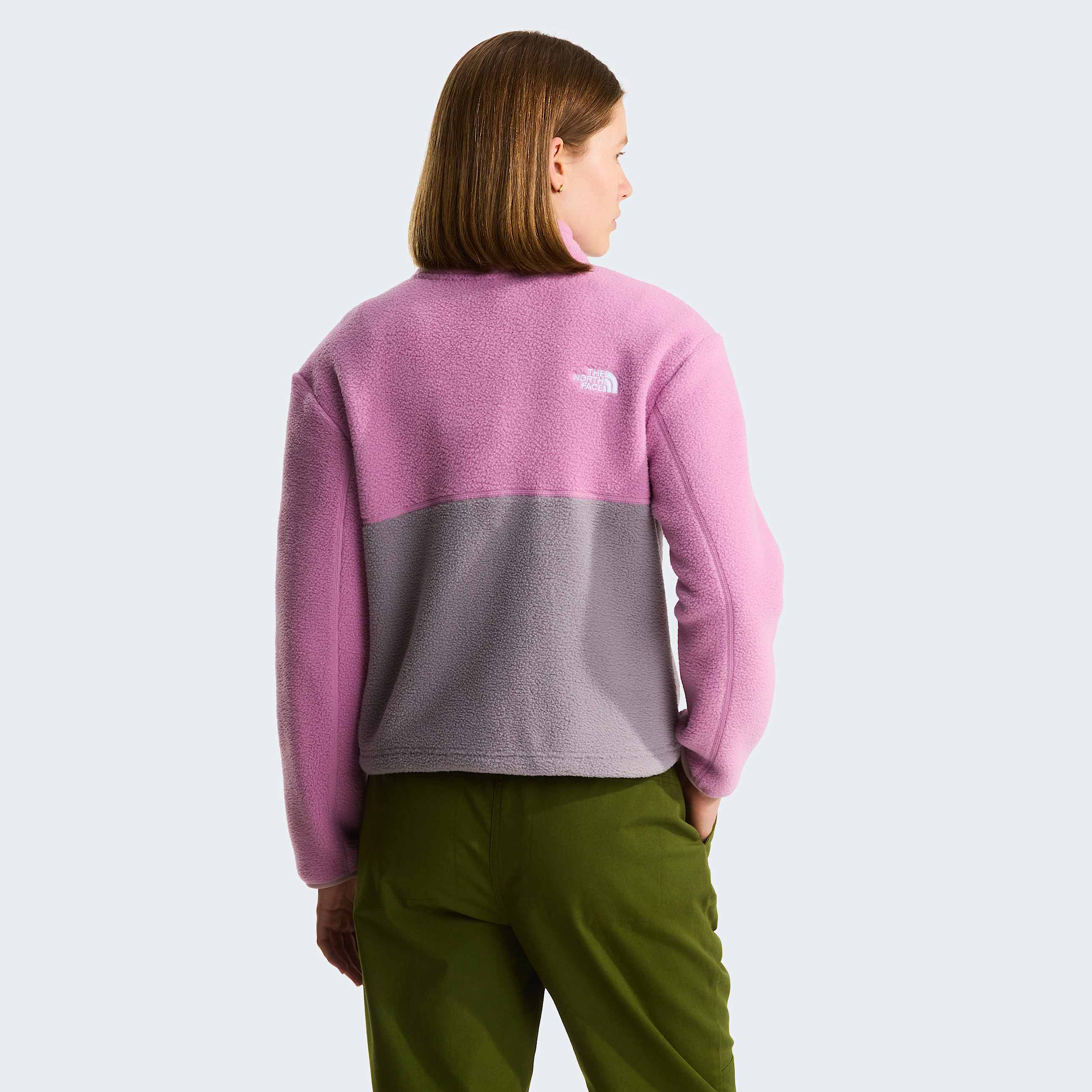 Giacca in pile Yumiori con cerniera a 14 da donna TNF Transcendent GreyHushed LavenderMetal Pink ALT3