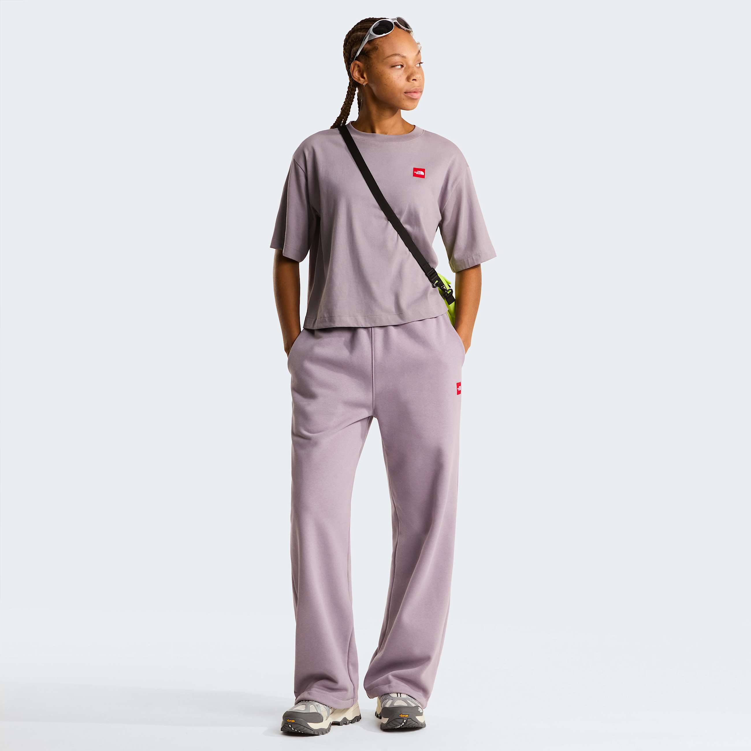 Tshirt Red Box Boxy para mulher TNF Transcendent Grey ALT1