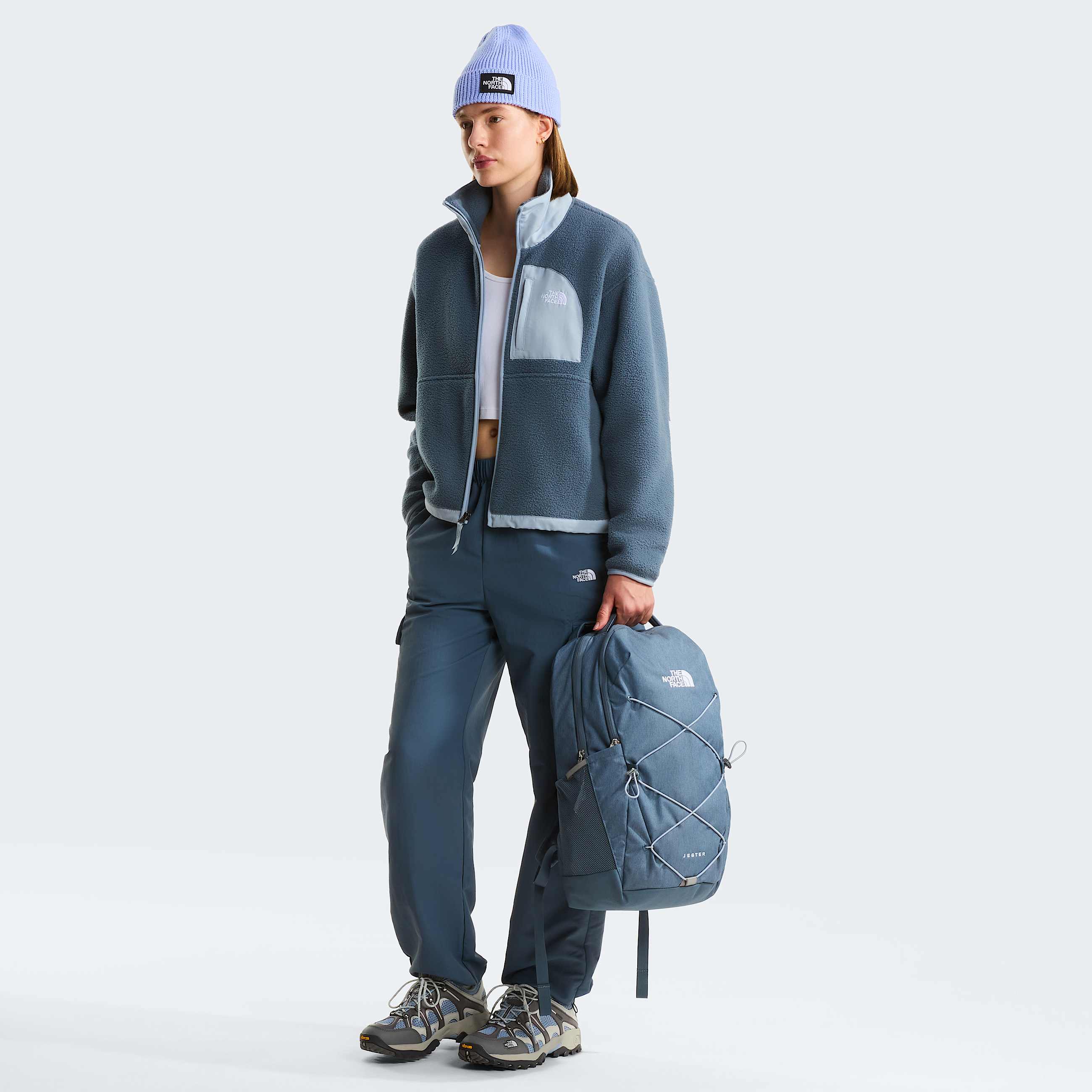 Womens Yumiori OffPeak FullZip Fleece Jacket TNF Granite GreyFrost Grey ALT1