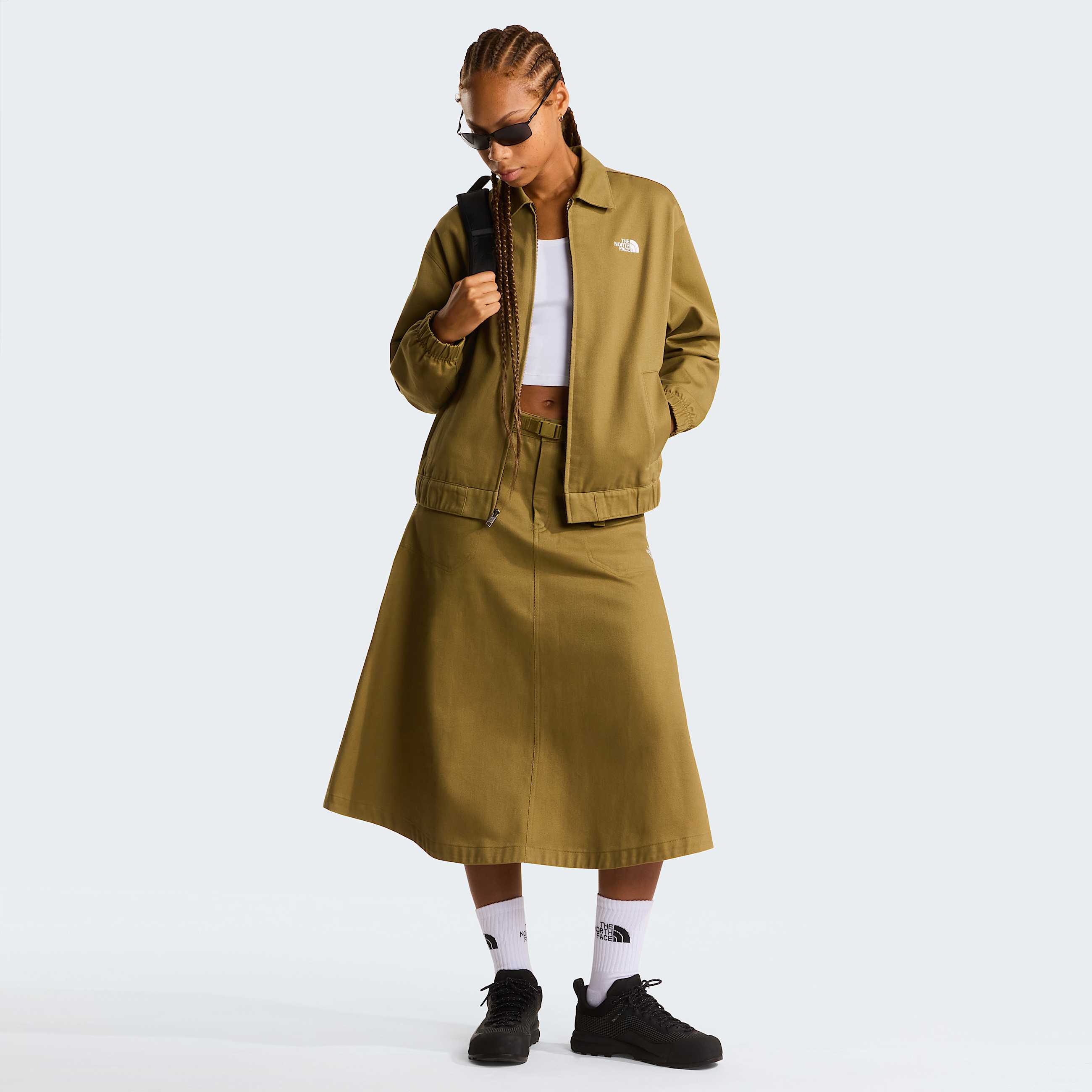 Giacca con colletto in twill da donna TNF ALT1