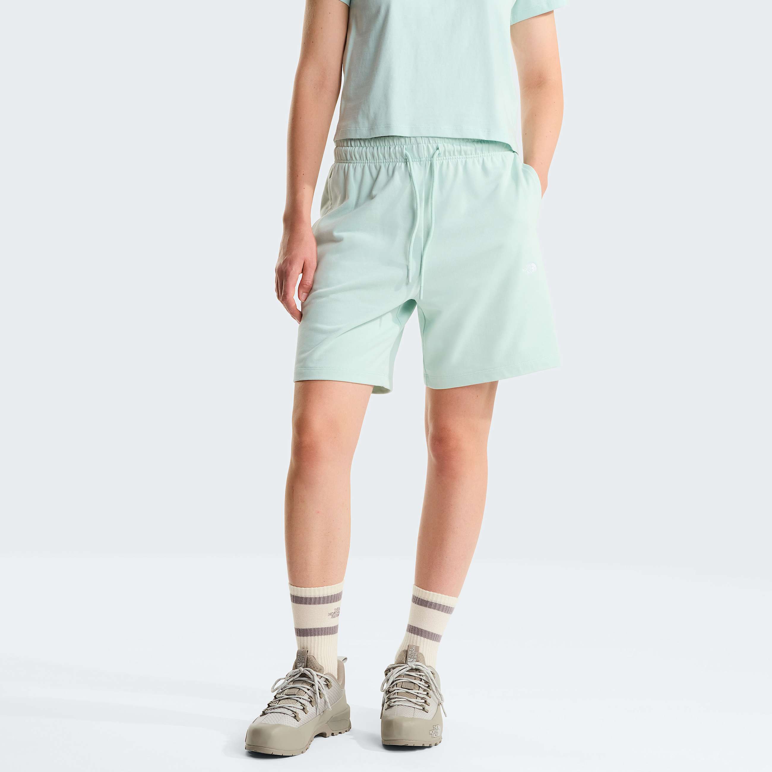 Womens Essential Light Relaxed Shorts TNF Opal Frost HERO