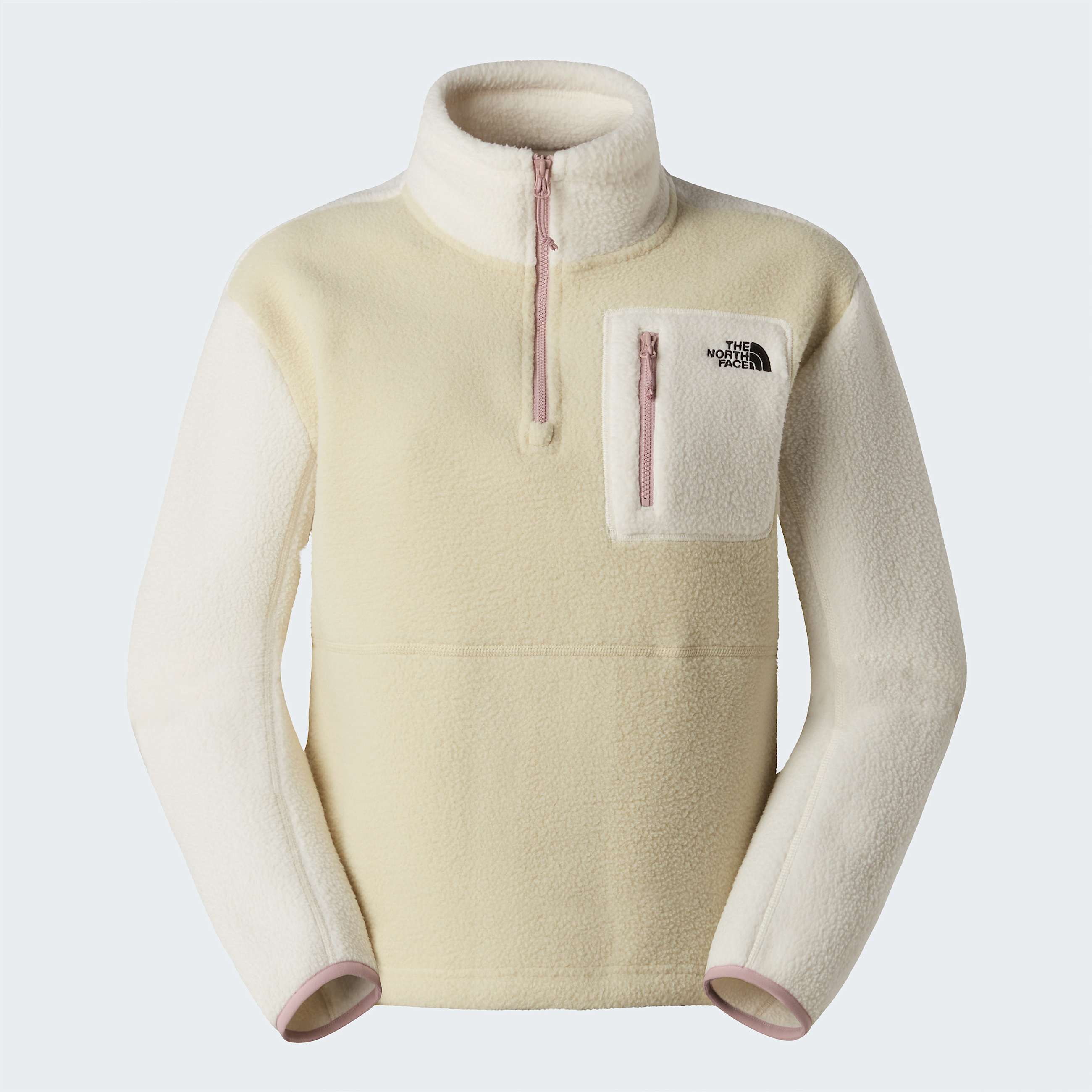 Yumiorifleecejas met kwartrits voor dames TNF Desert StoneWhite DuneMetal Pink ALT20