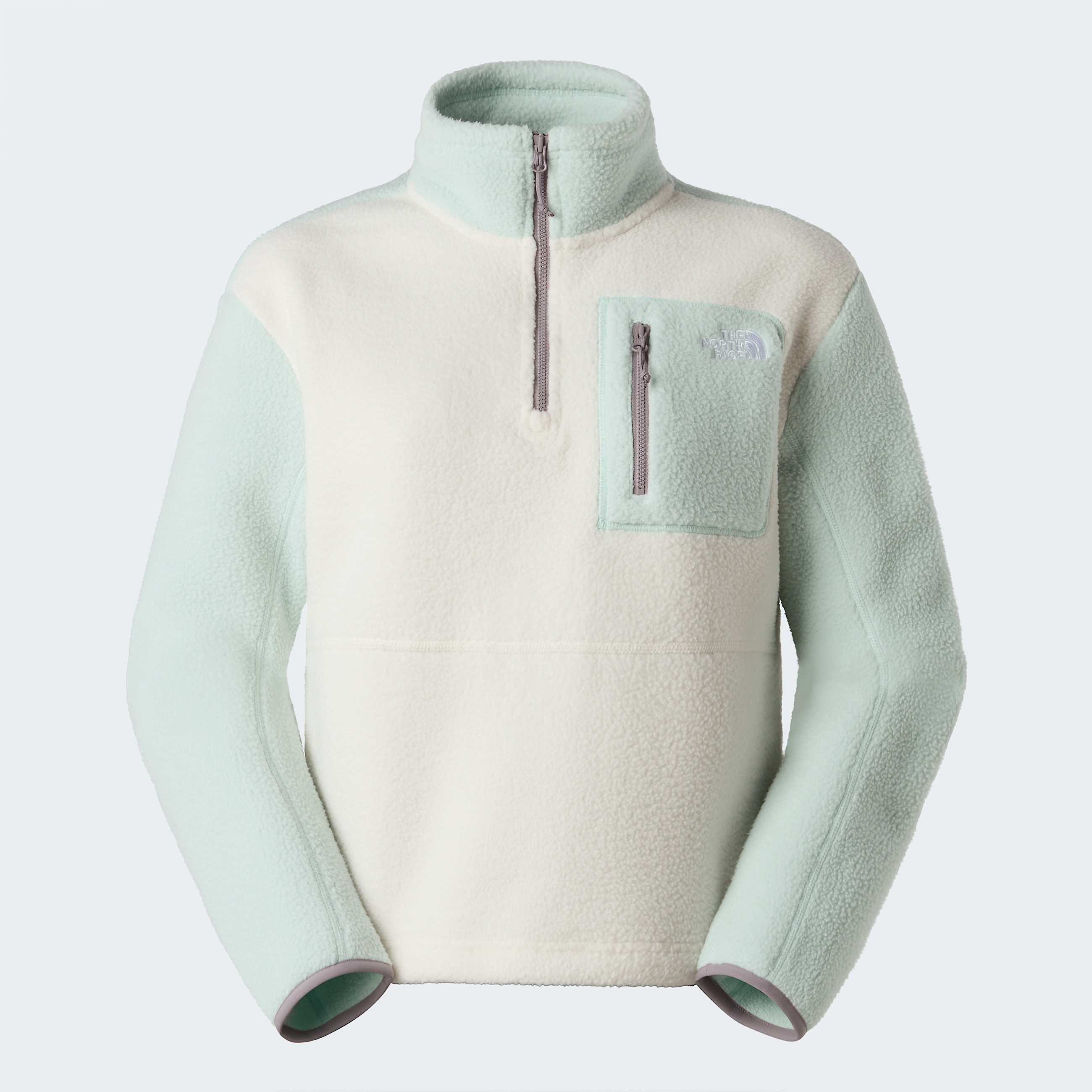 Yumiorifleecejas met kwartrits voor dames TNF White DuneOpal FrostTranscendent Grey ALT20