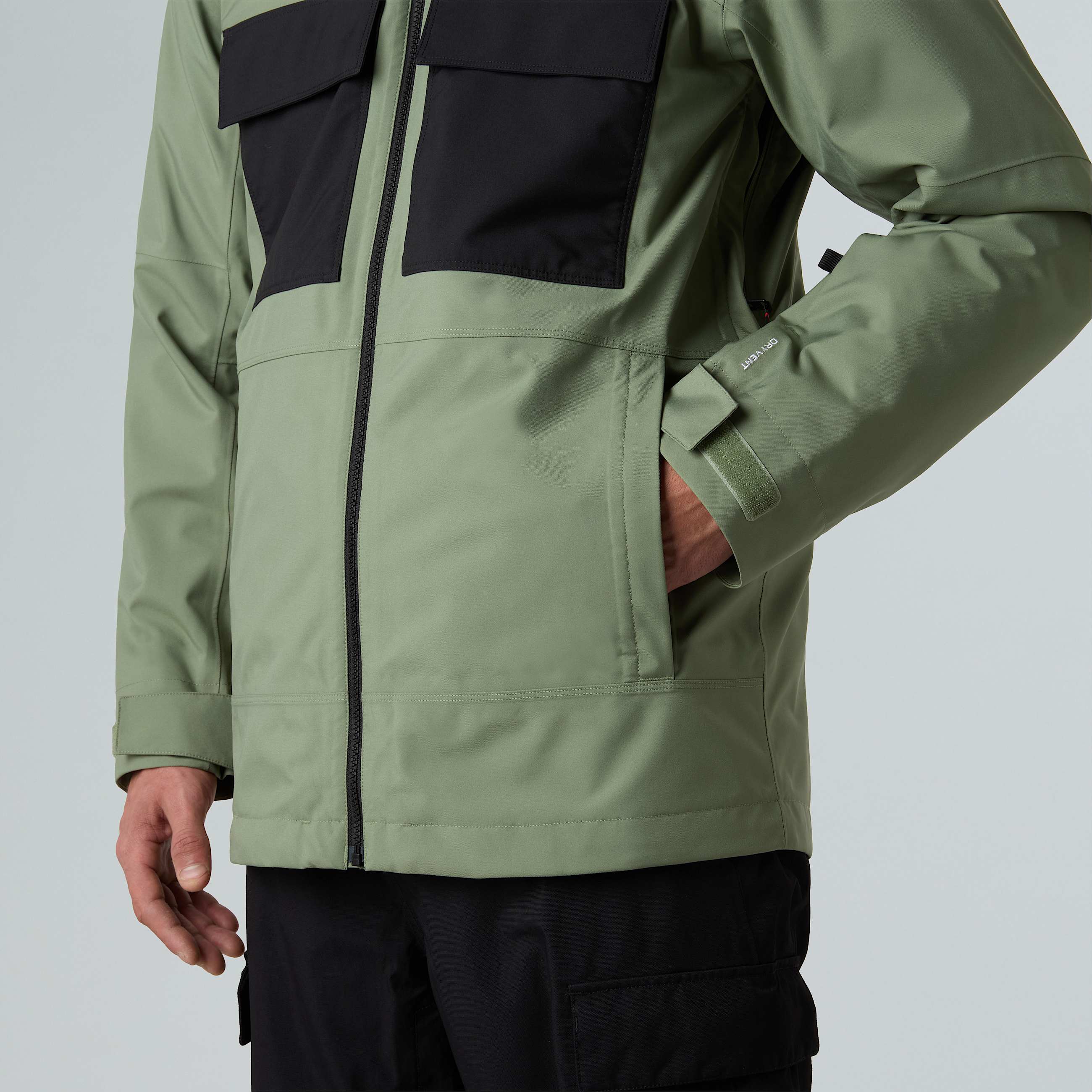 Mens Fourbarrel Triclimate 3in1 Jacket TNF Bark MistTNF Black ALT9