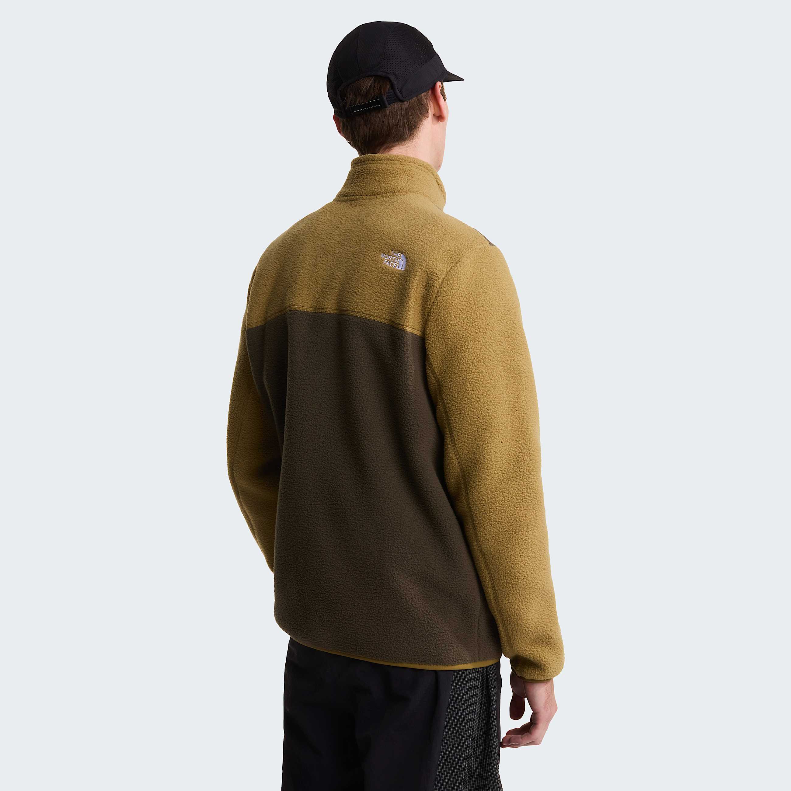 Yumiori Fleecejacke mit 14langem RV fr Herren TNF New Taupe GreenCedarDust Orange ALT3