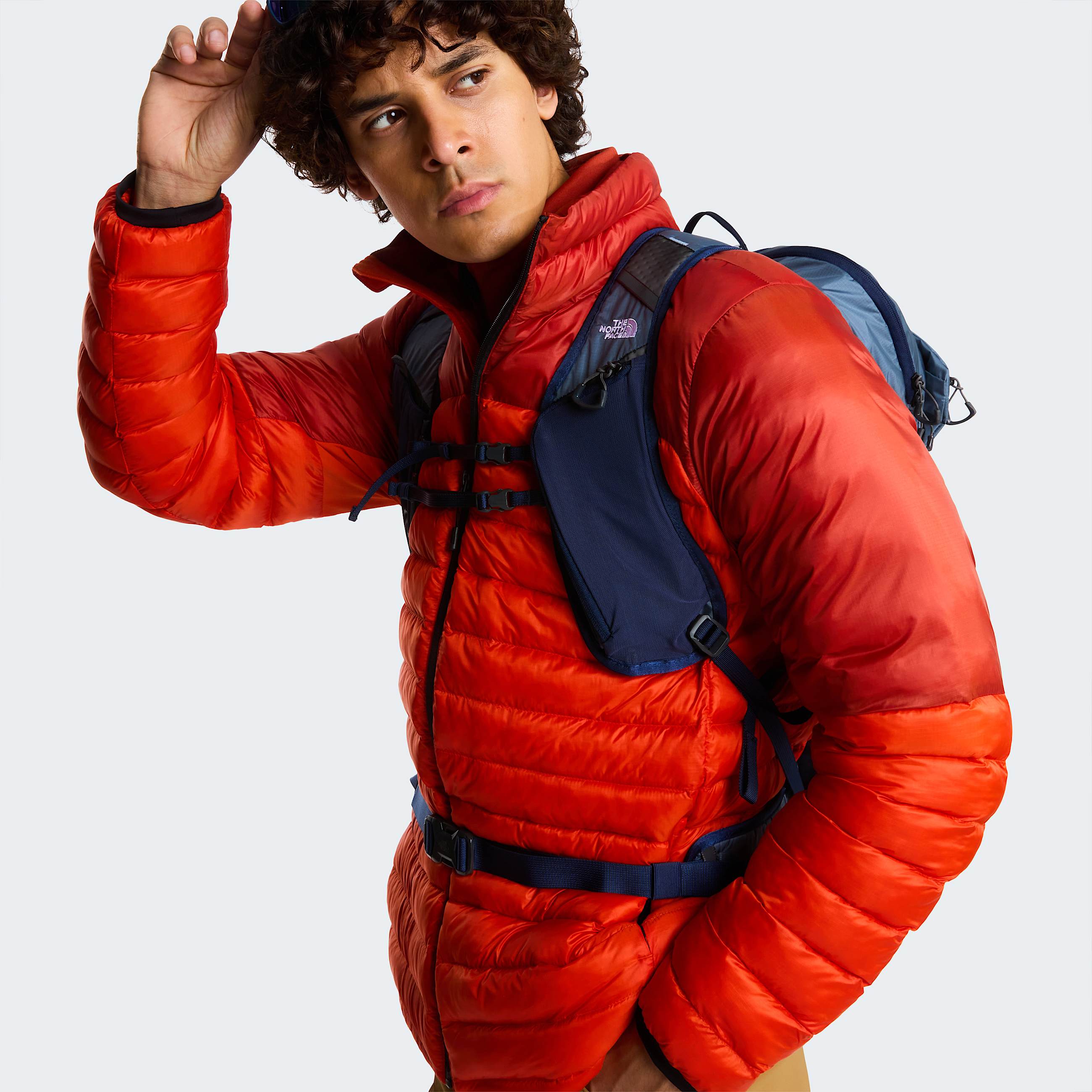 Mens Terra Peak Jacket TNF Lava RedIron Clay ALT10