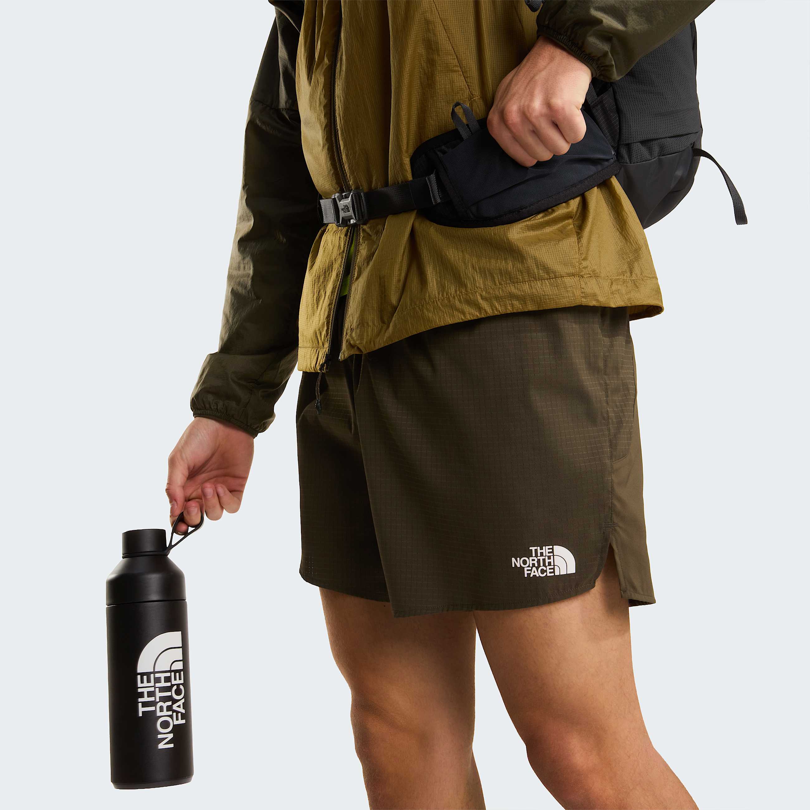 Mens Sunriser 5 Shorts TNF New Taupe Green ALT8