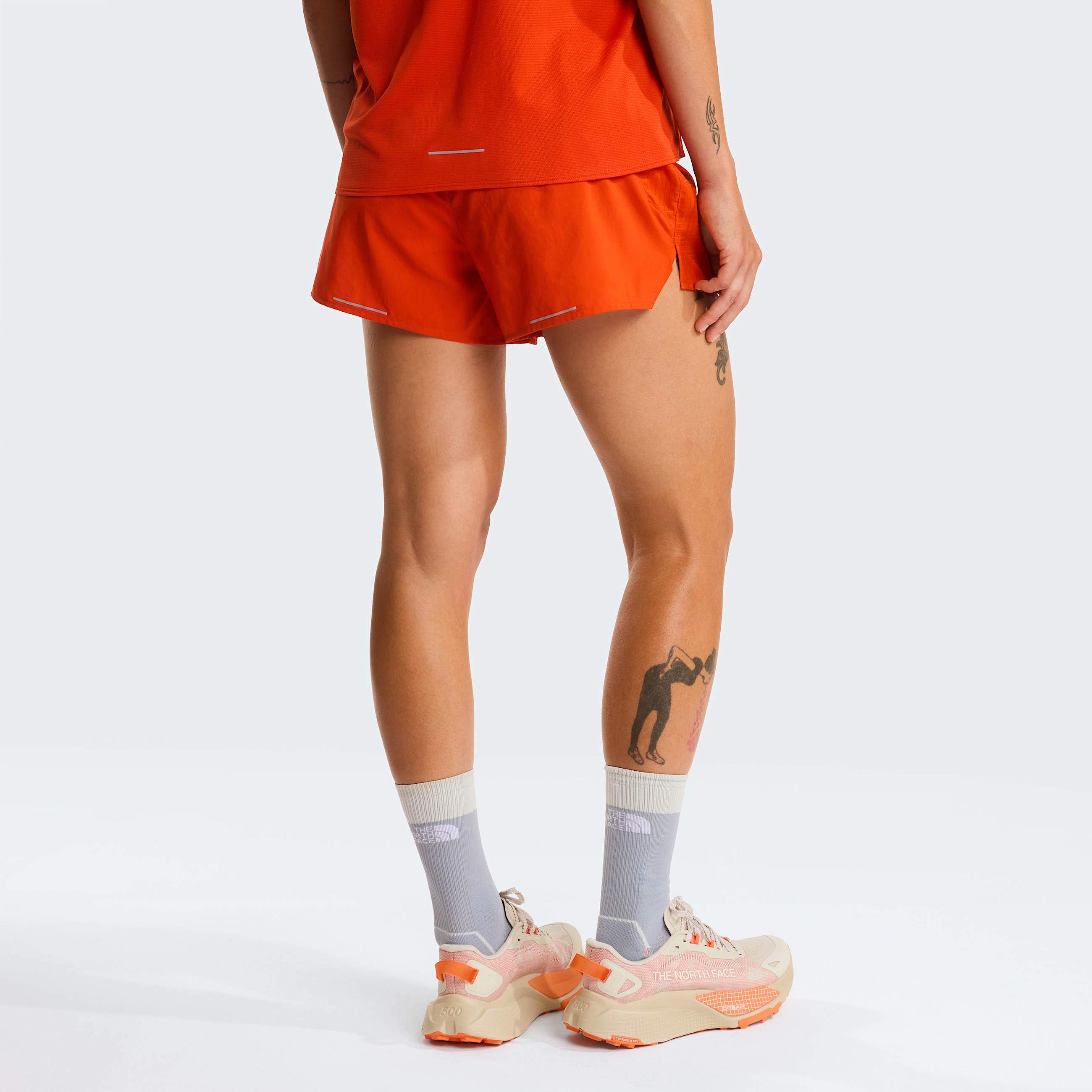 Womens Sunriser 3 Shorts TNF Lava Red ALT3