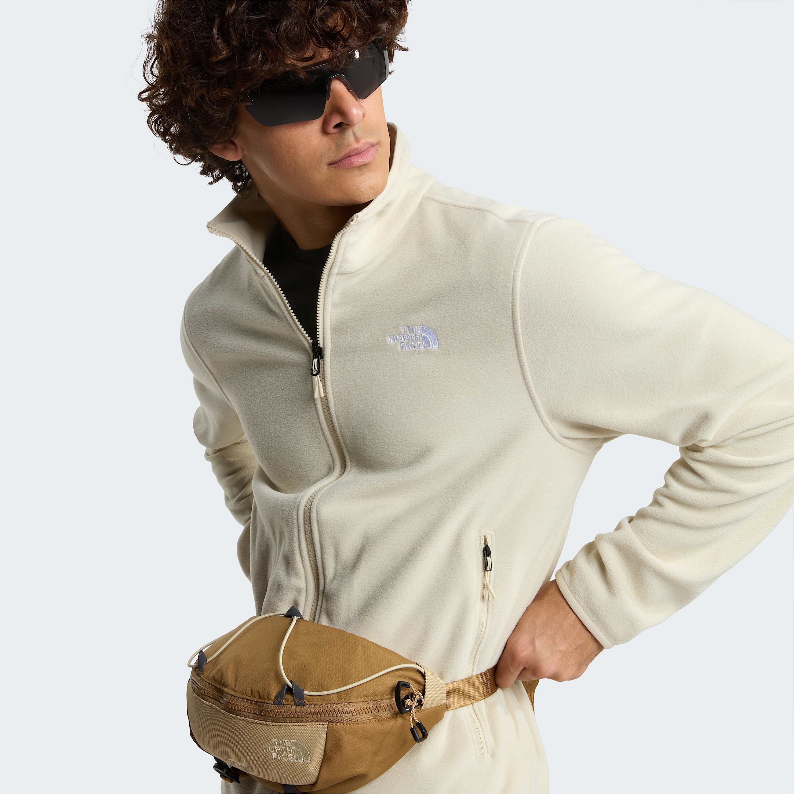 Pile Glacier con cerniera integrale da uomo TNF Desert Stone ALT7