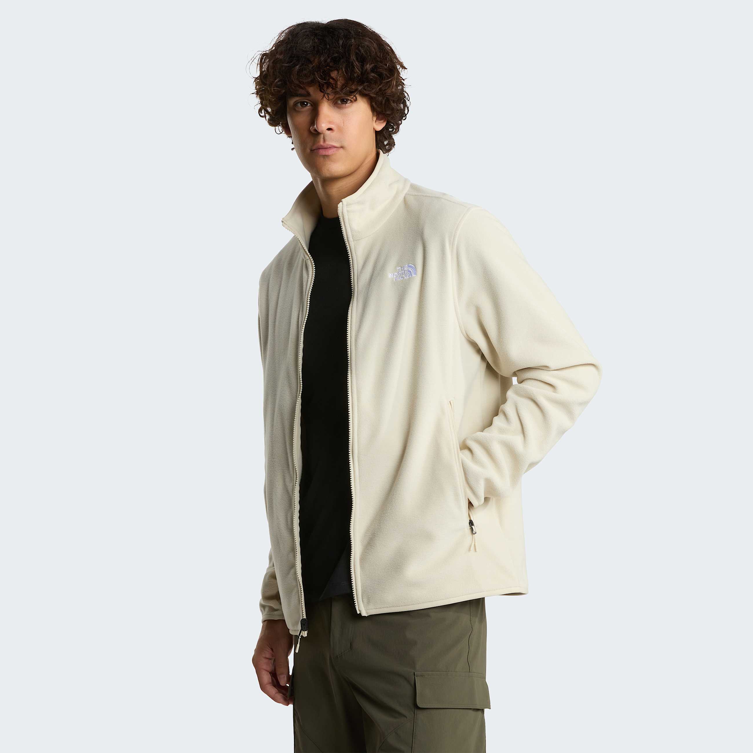 Pile Glacier con cerniera integrale da uomo TNF Desert Stone ALT4