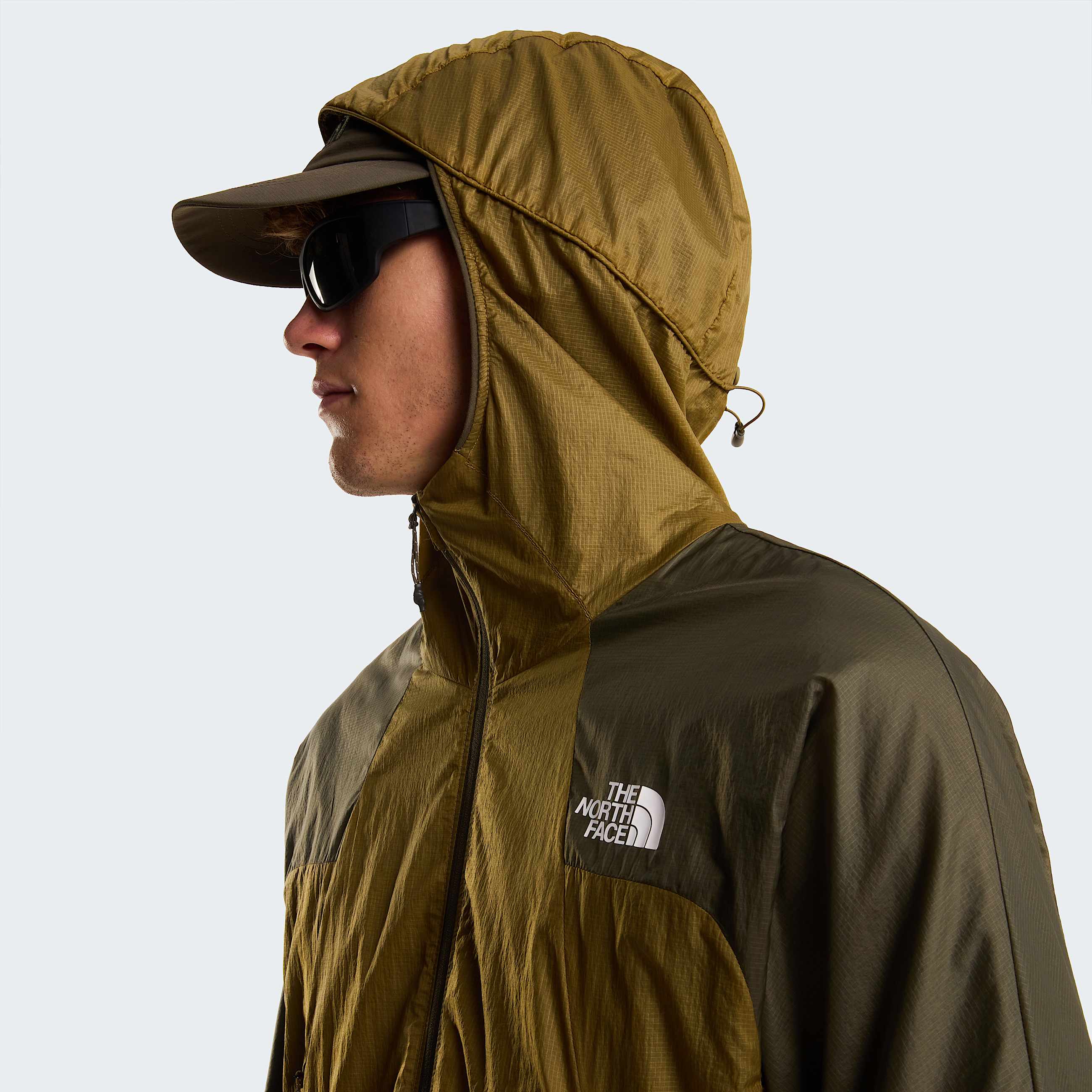 Mens Ridgelite FUTUREFLEECE Wind Jacket TNF CedarNew Taupe Green ALT5