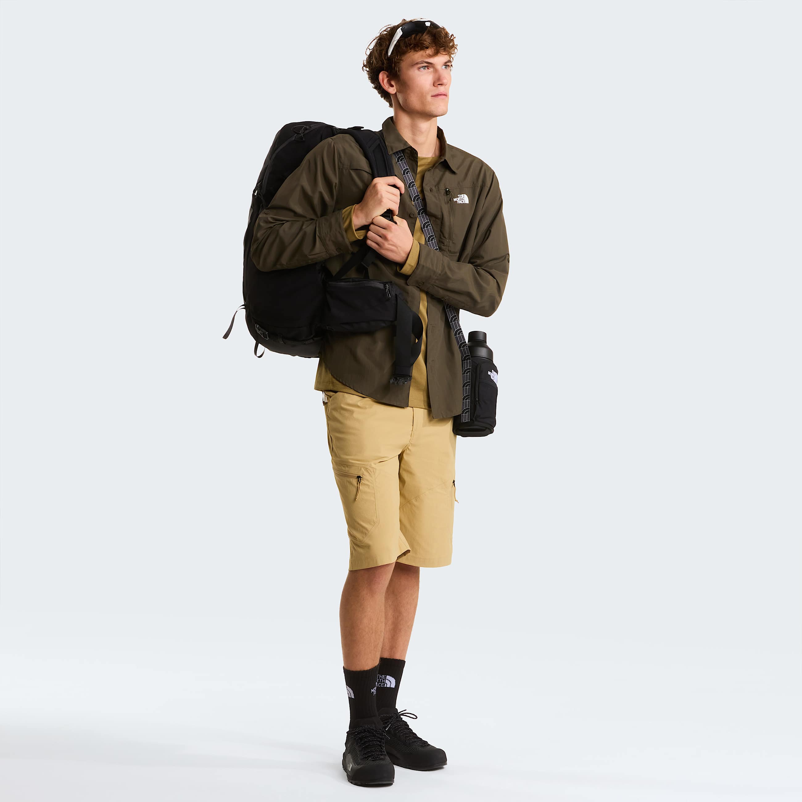 Mens Exploration Shorts TNF Khaki Stone ALT1