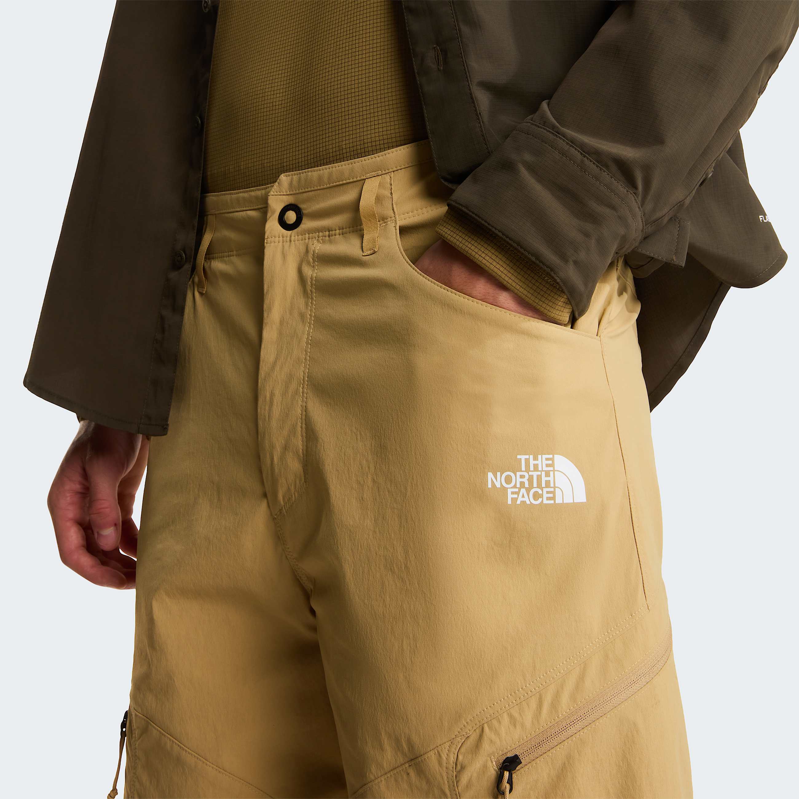 Mens Exploration Shorts TNF Khaki Stone ALT4