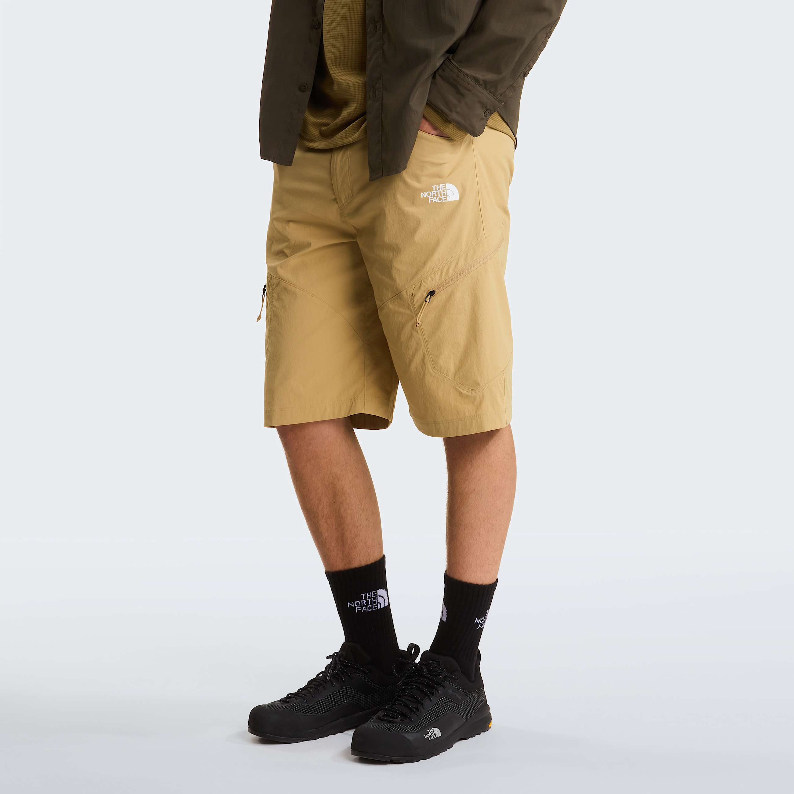 Mens Exploration Shorts TNF Khaki Stone HERO