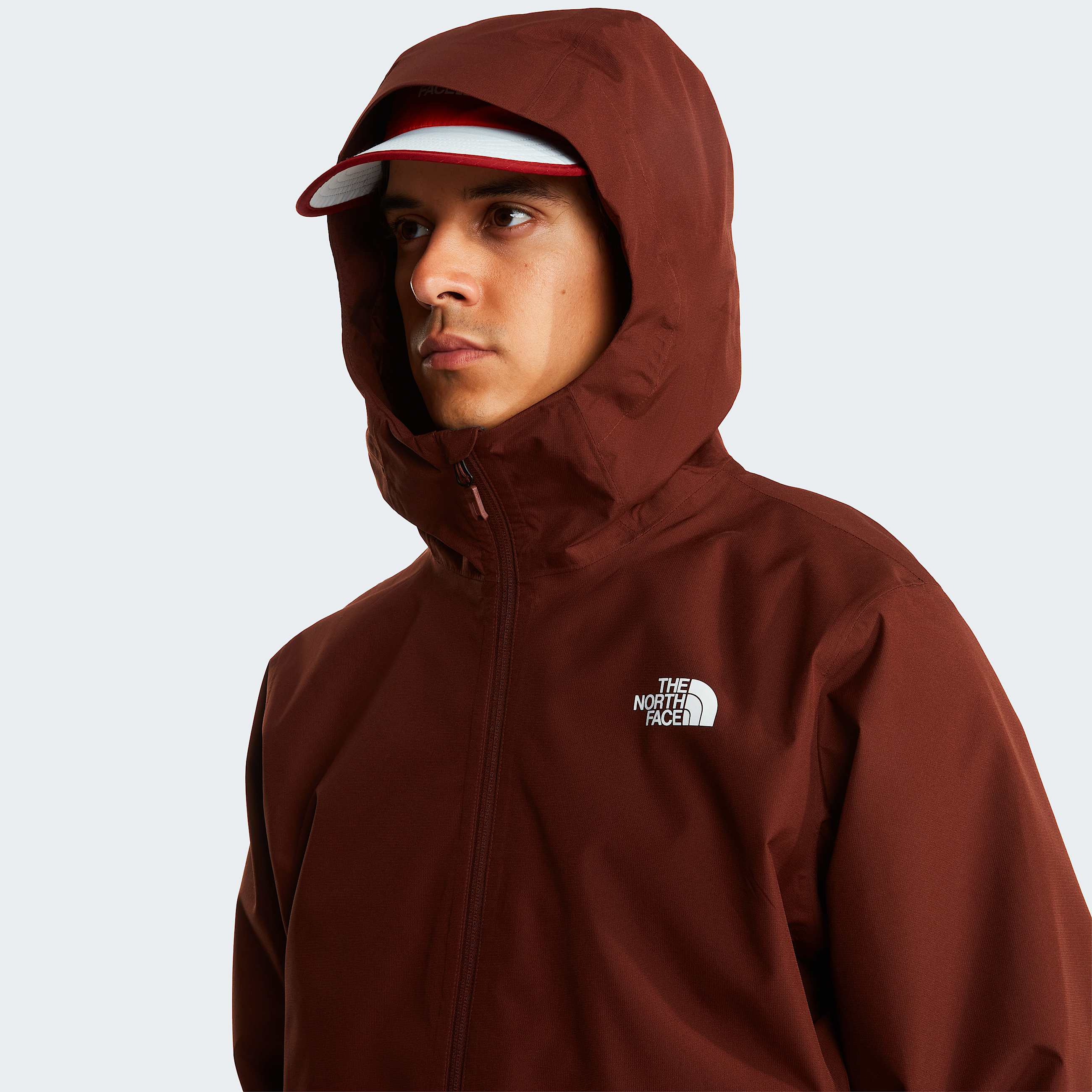 Mens Quest DryVent Jacket TNF Ember Soil ALT5