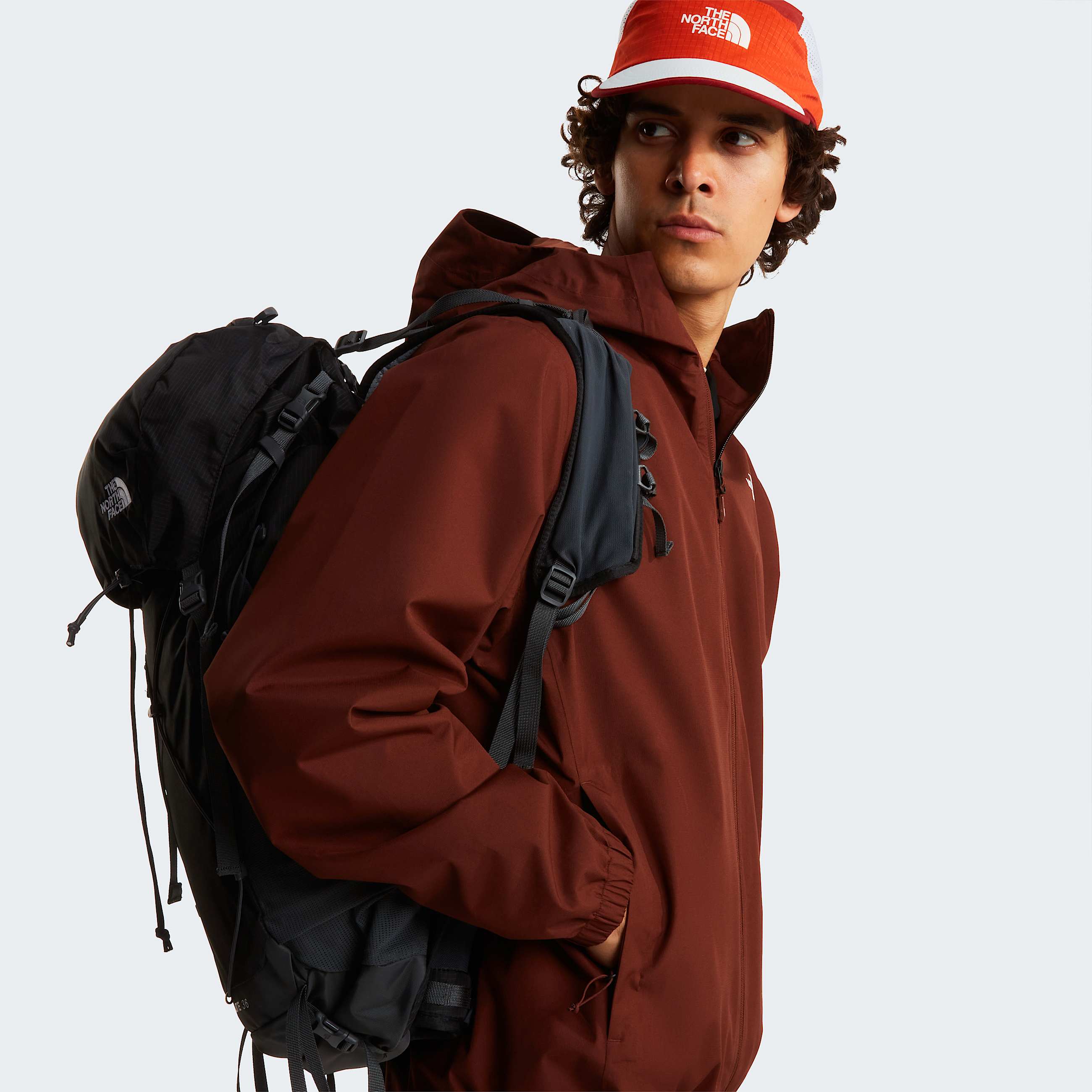 Mens Quest DryVent Jacket TNF Ember Soil ALT9