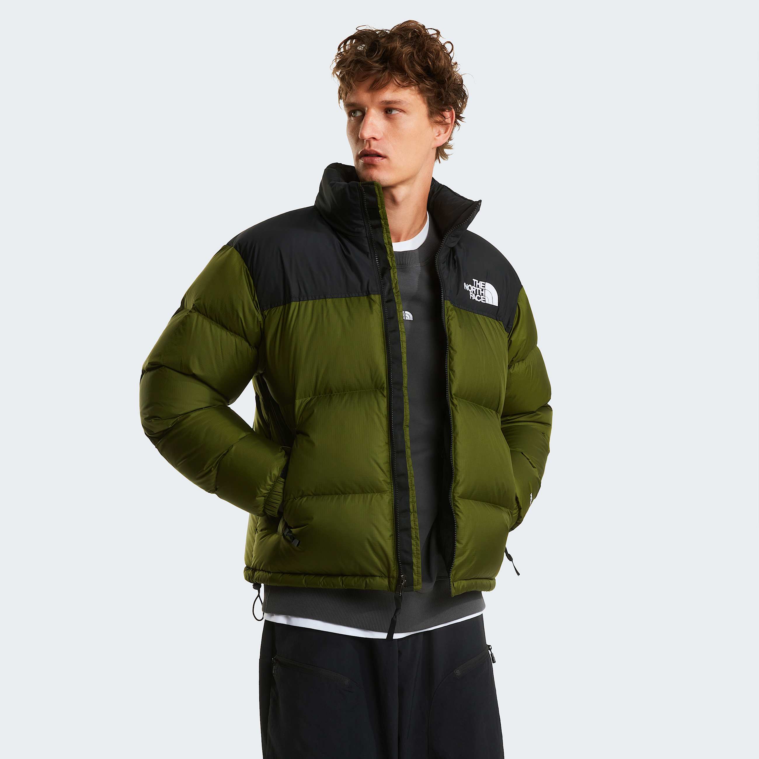 1996 Retro Nuptsejas voor heren TNF Woodland GreenTNF Black ALT4