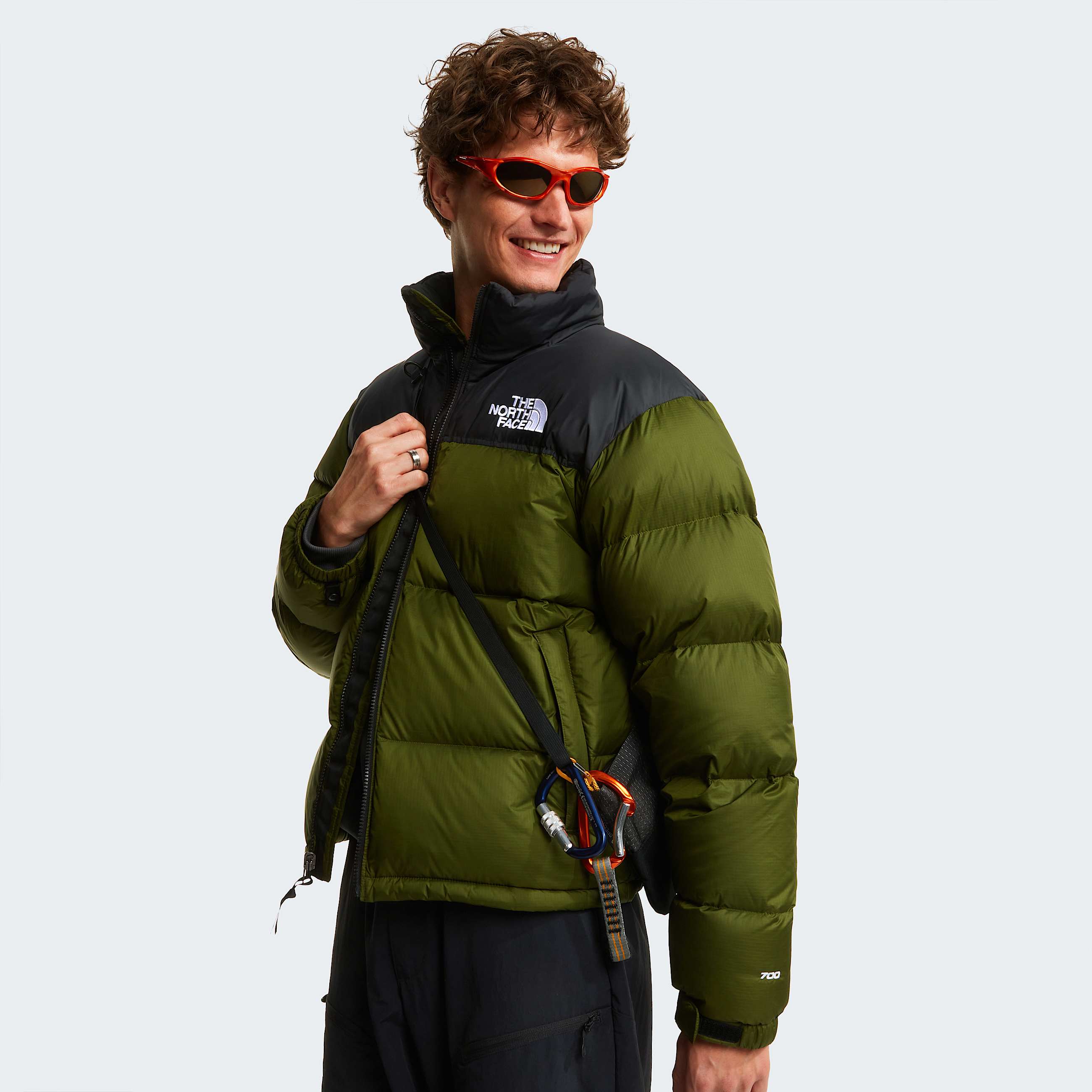 1996 Retro Nuptsejas voor heren TNF Woodland GreenTNF Black ALT11