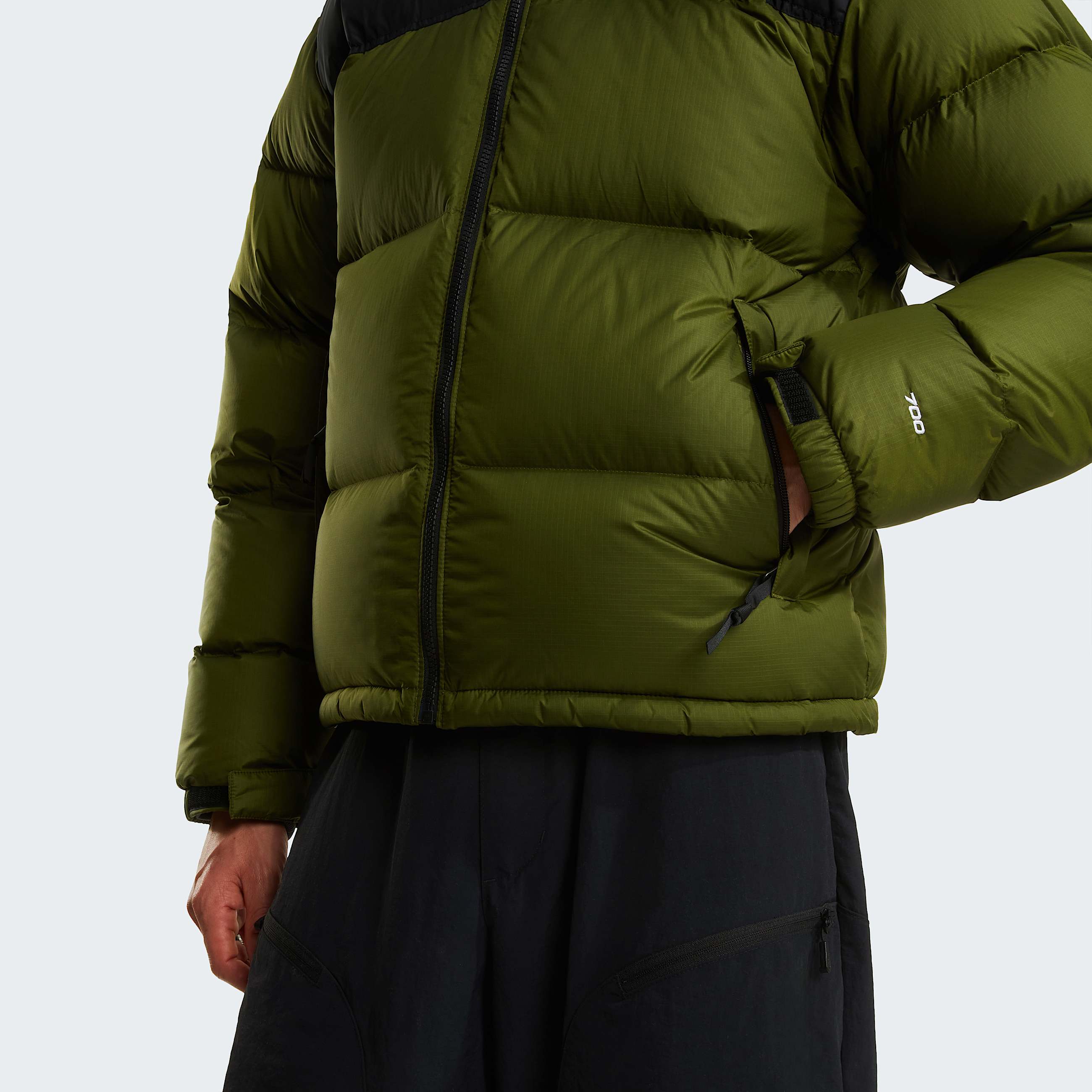 1996 Retro Nuptsejas voor heren TNF Woodland GreenTNF Black ALT6