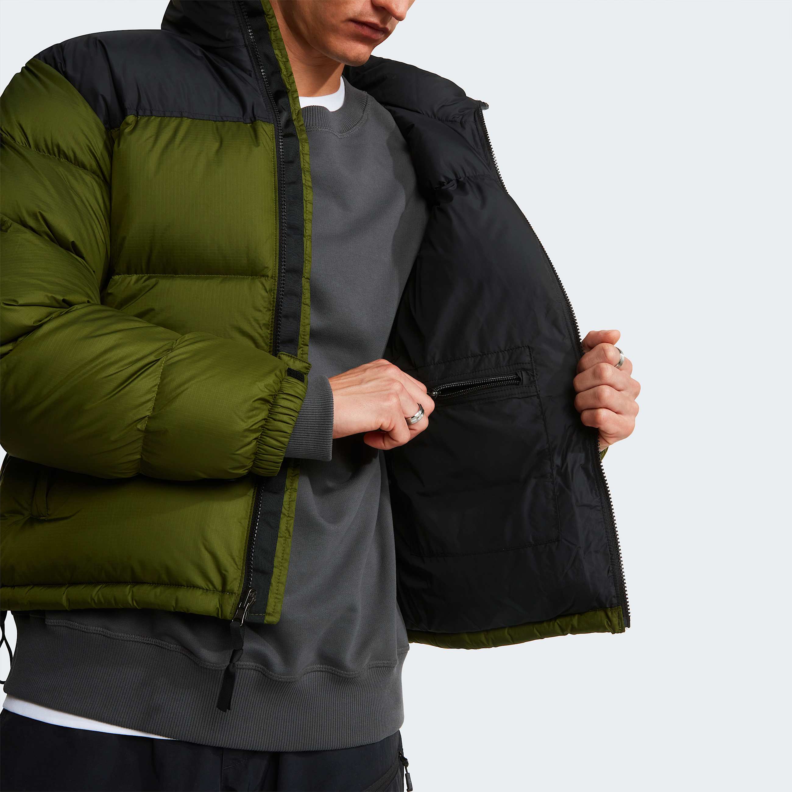 1996 Retro Nuptsejas voor heren TNF Woodland GreenTNF Black ALT9