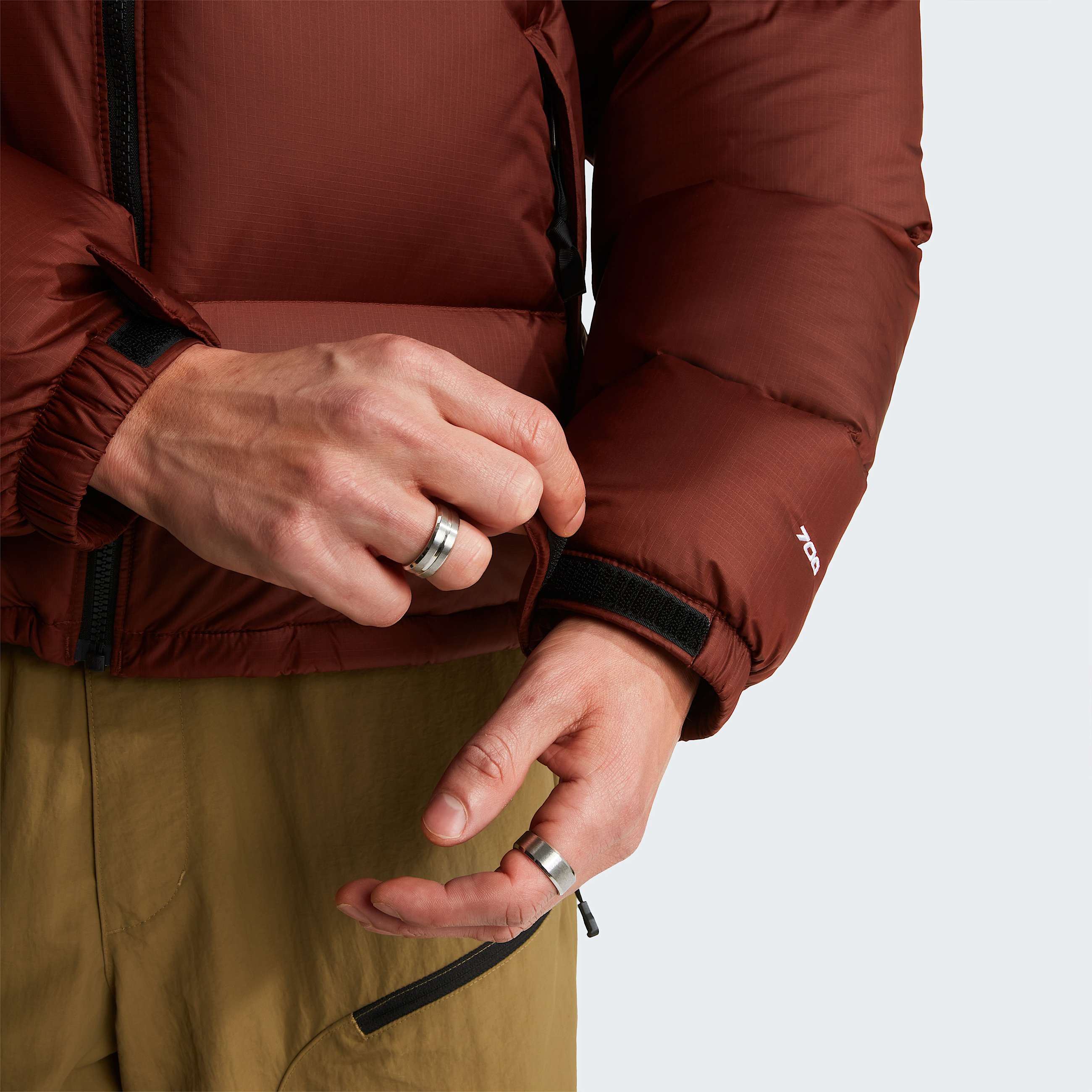 Veste 1996 Retro Nuptse pour homme TNF Ember SoilTNF Black ALT8