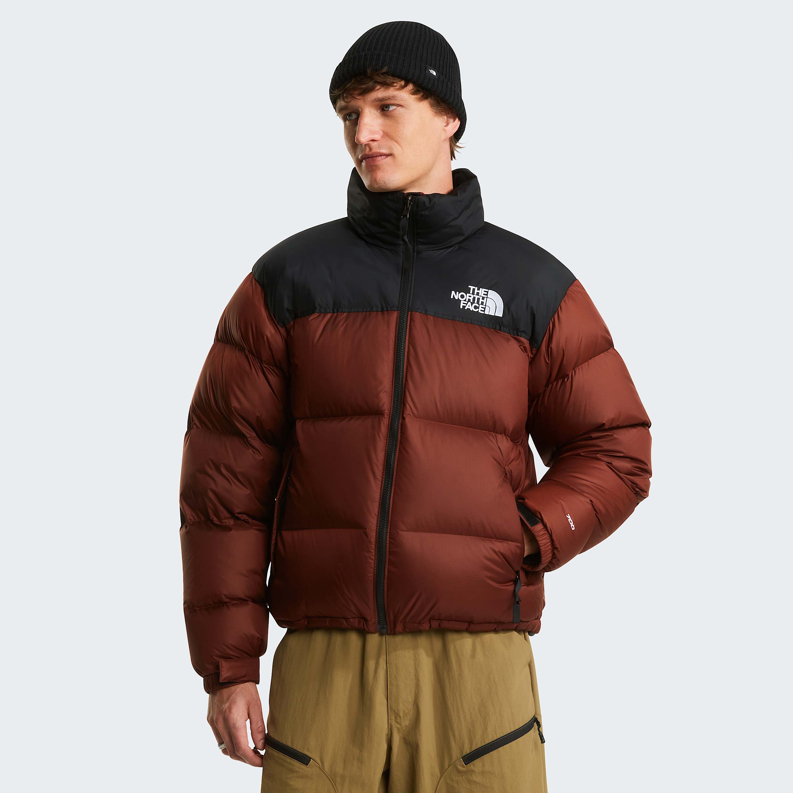 Veste 1996 Retro Nuptse pour homme TNF Ember SoilTNF Black HERO