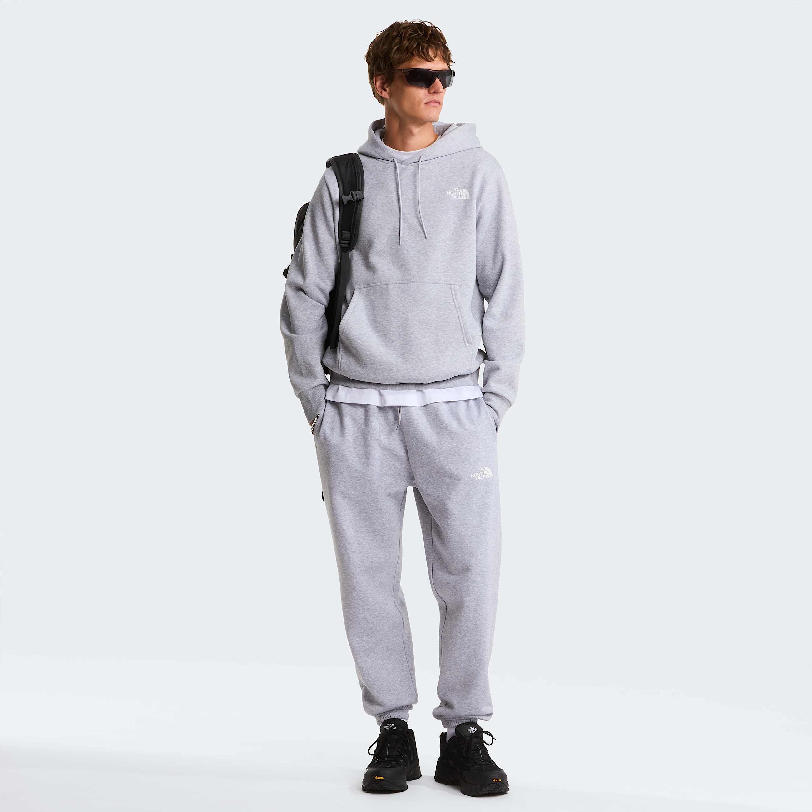 Simple Domehoodie voor heren TNF TNF Light Grey Heather ALT1