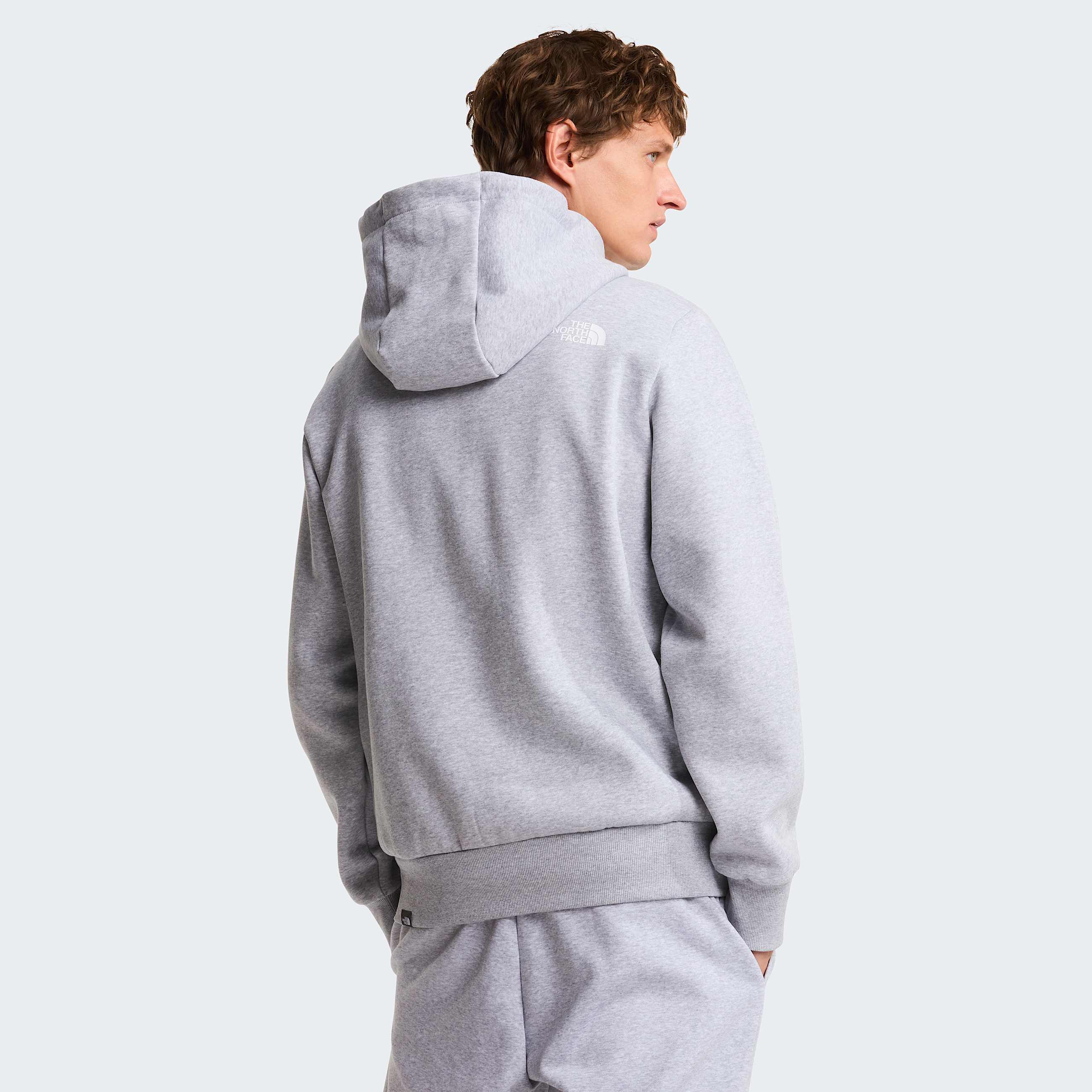Simple Domehoodie voor heren TNF TNF Light Grey Heather ALT3