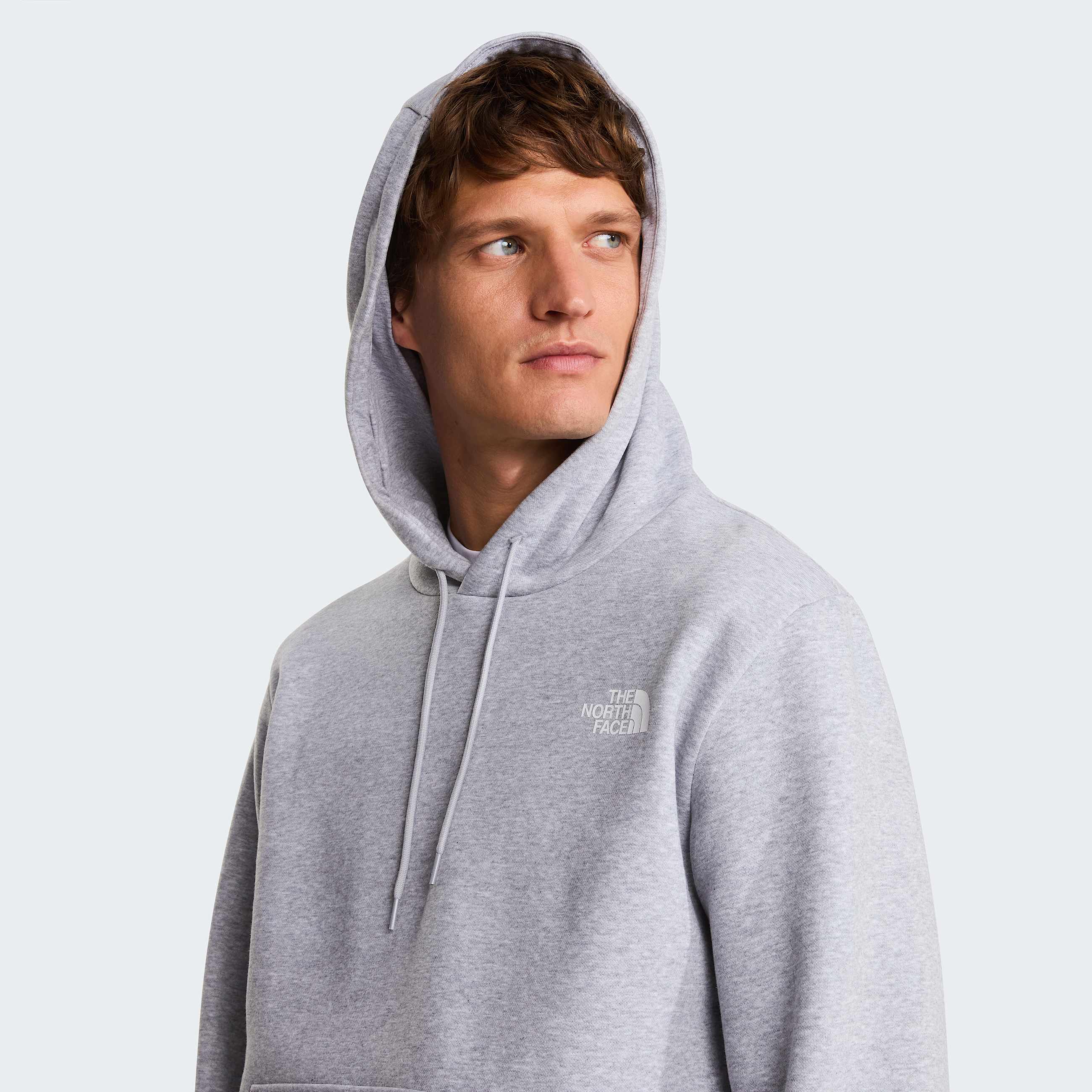 Simple Domehoodie voor heren TNF TNF Light Grey Heather ALT4