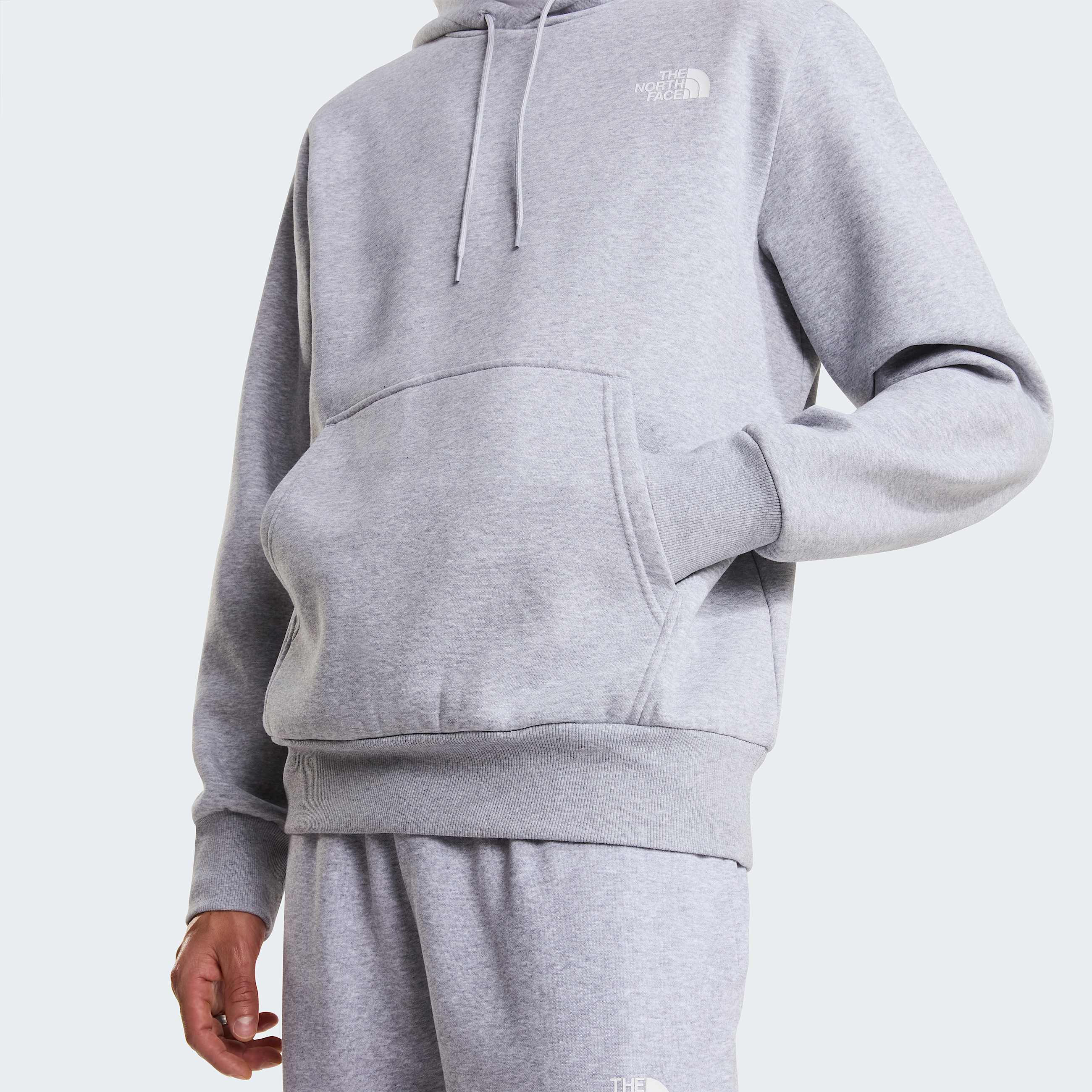 Simple Domehoodie voor heren TNF TNF Light Grey Heather ALT5
