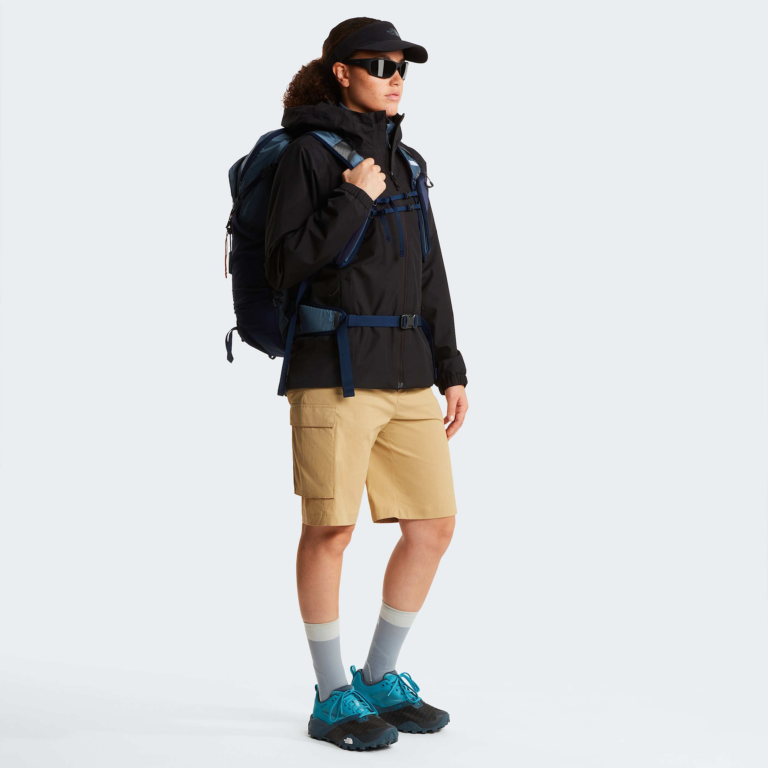 Womens Offtrail TR GORETEX Trail Running Shoes TNF River IceGranite Grey ALT5