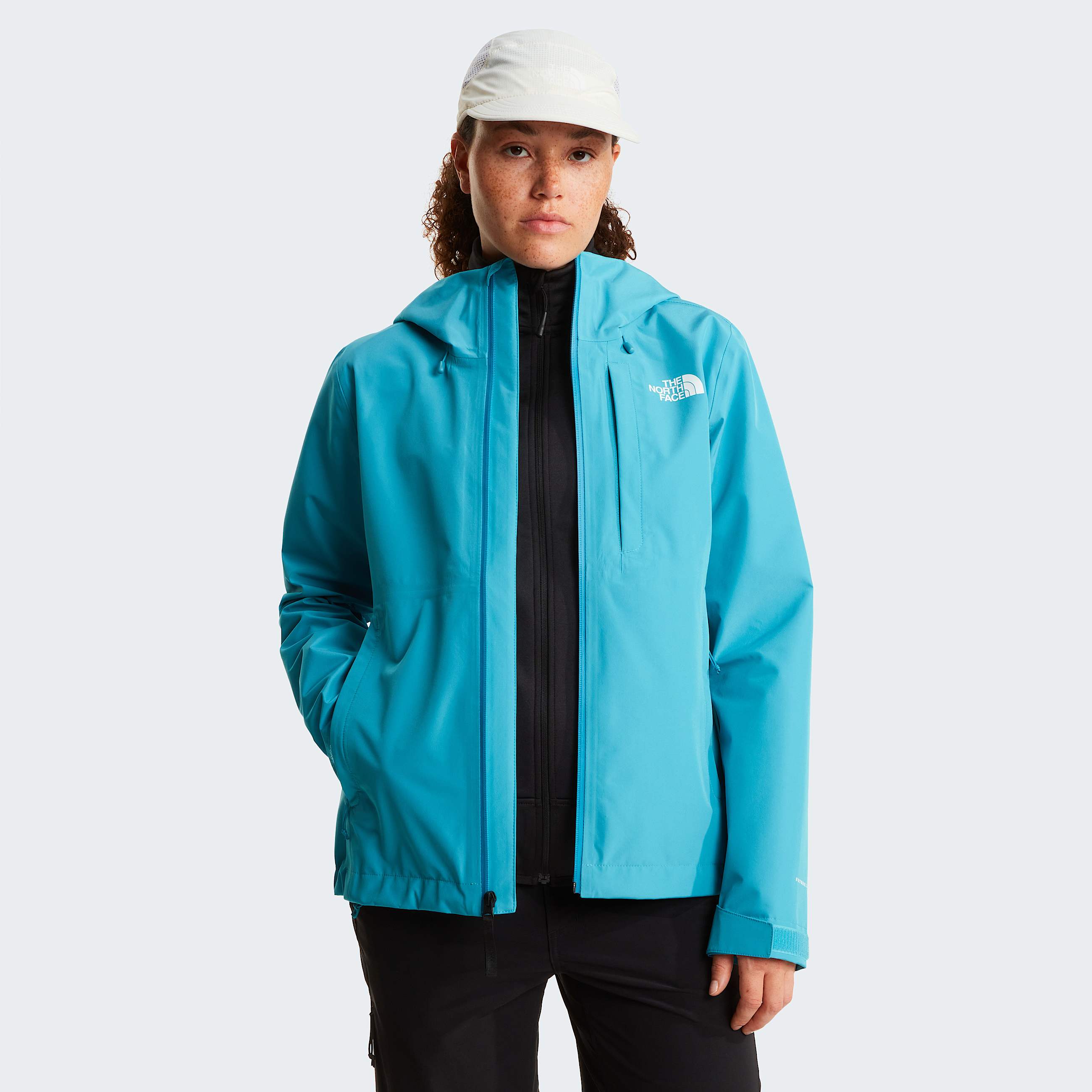 Womens Dryzzle FutureLight II Jacket TNF River Ice ALT4